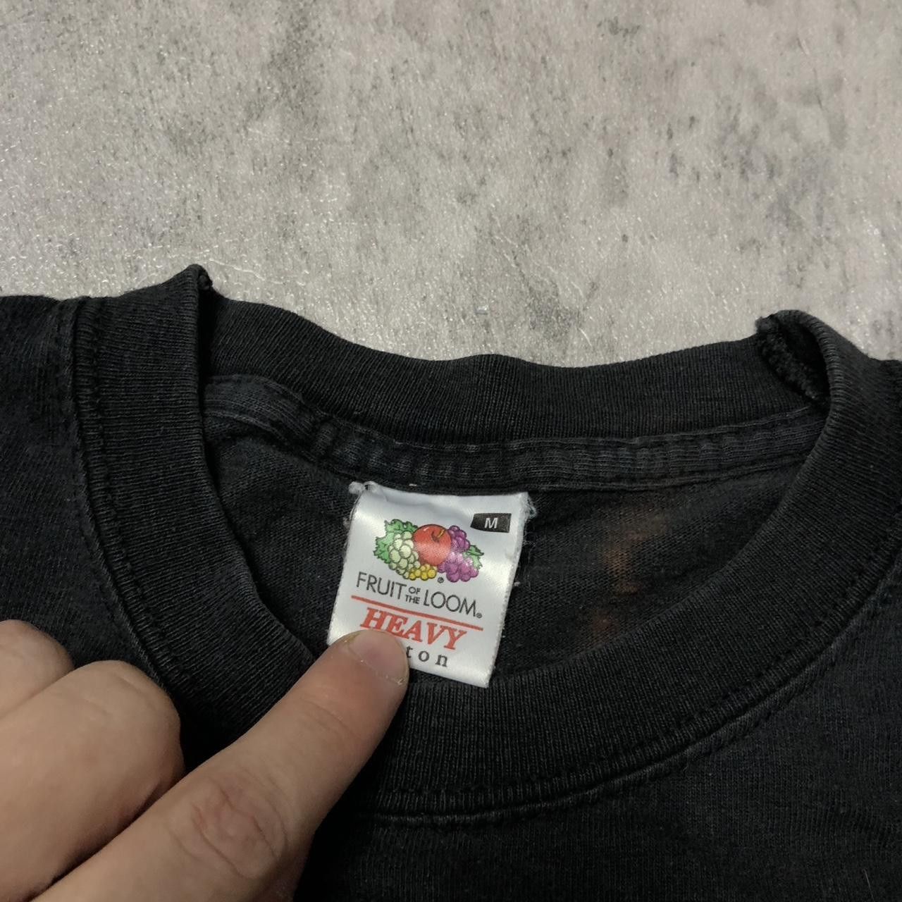 Fruit Of The Loom Hooch black T-shirt vinatge hip hop Boxy Size US L / EU 52-54 / 3 - 3 Thumbnail