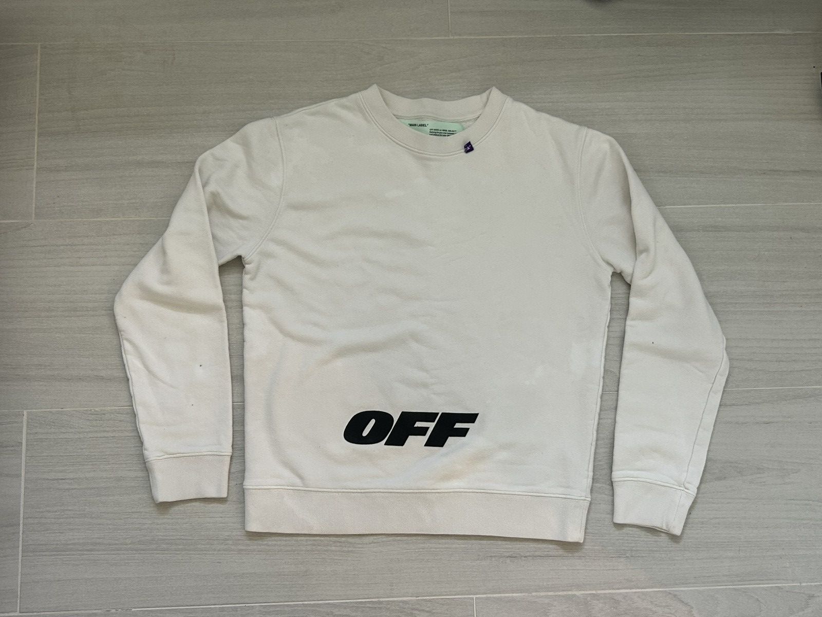 Off-White Off-white Wing Off Crewneck in White Size US M / EU 48-50 / 2 - 1 Thumbnail