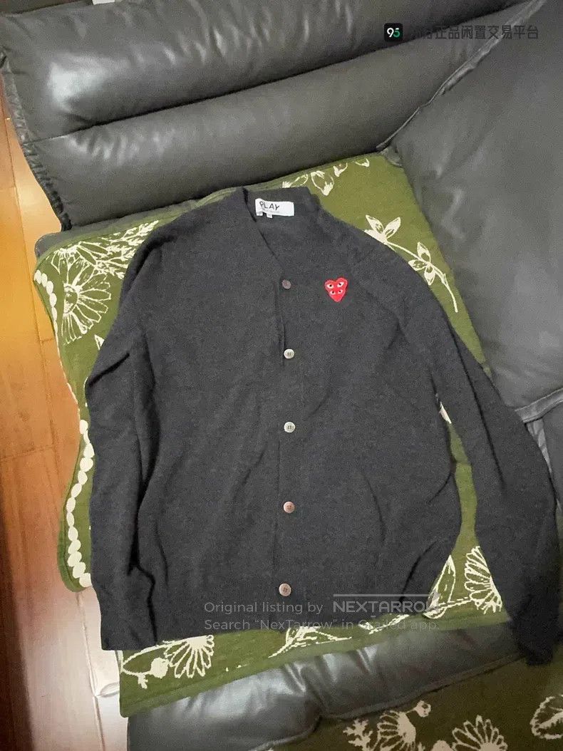 Comme des Garcons Comme des Garcons Red Heart Wool Cardigan Size XXL / US 16-18 / IT 52-54 - 8 Thumbnail