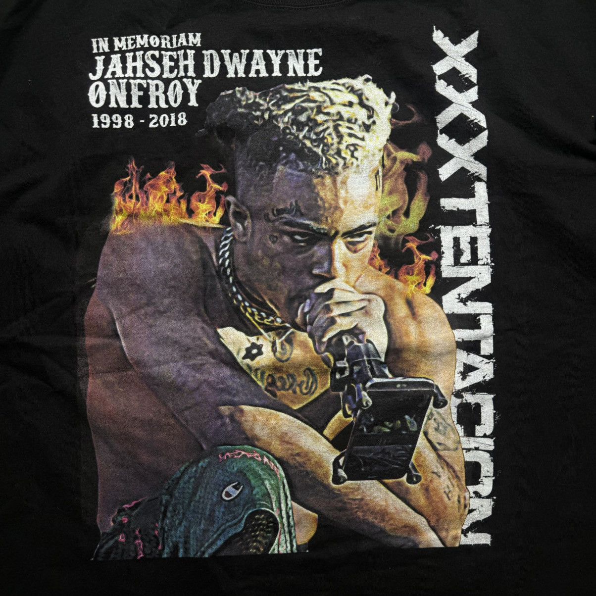 Rap Tees XXXTENTACION “ JAHSEY ONFROY 1998-2018 “ BY HANES Size US XL / EU 56 / 4 - 3 Thumbnail