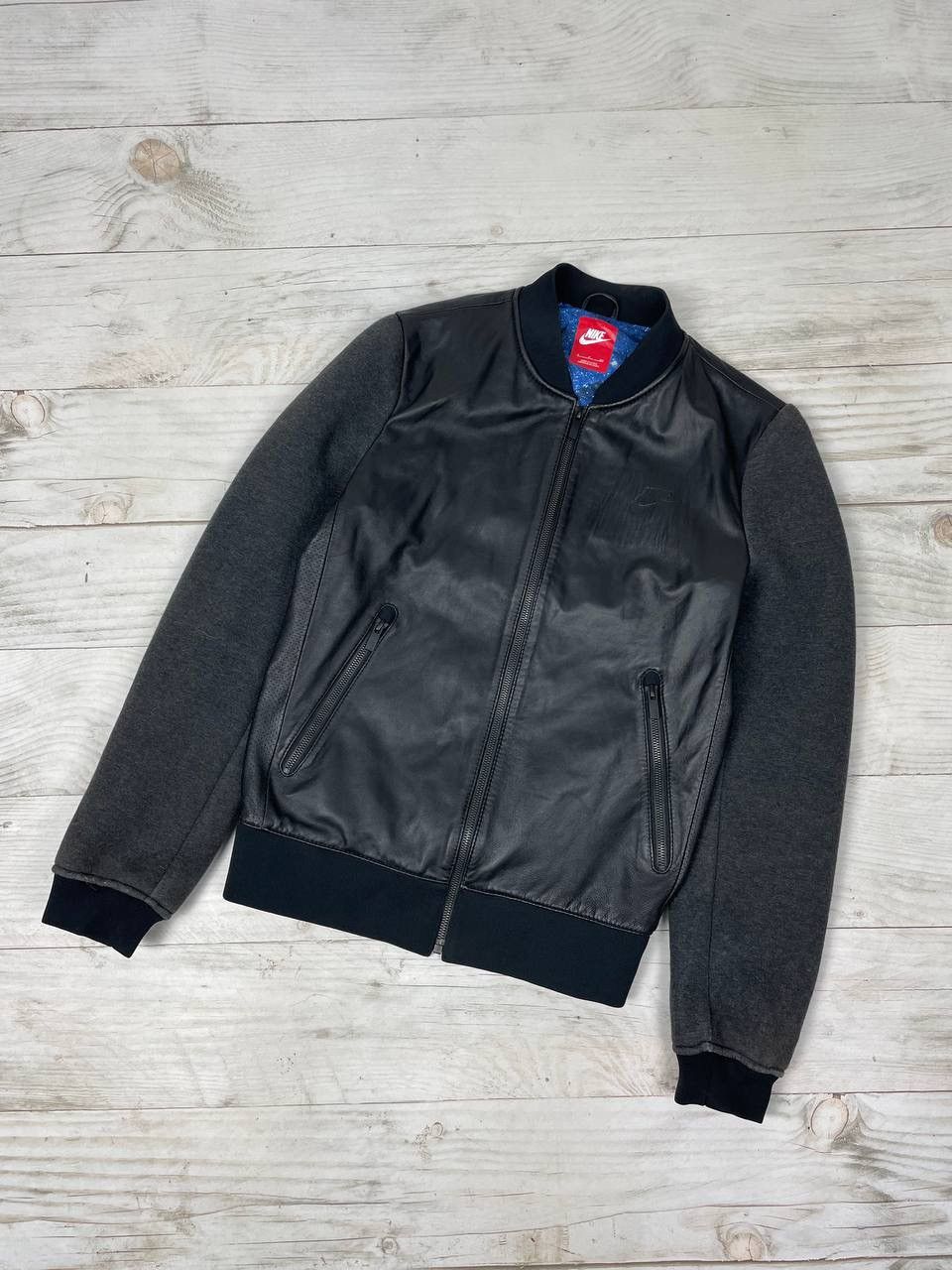 Nike Nike Chrstiano Ronaldo CR7 Leather Bomber Jacket Varsity Size US S / EU 44-46 / 1 - 1 Thumbnail