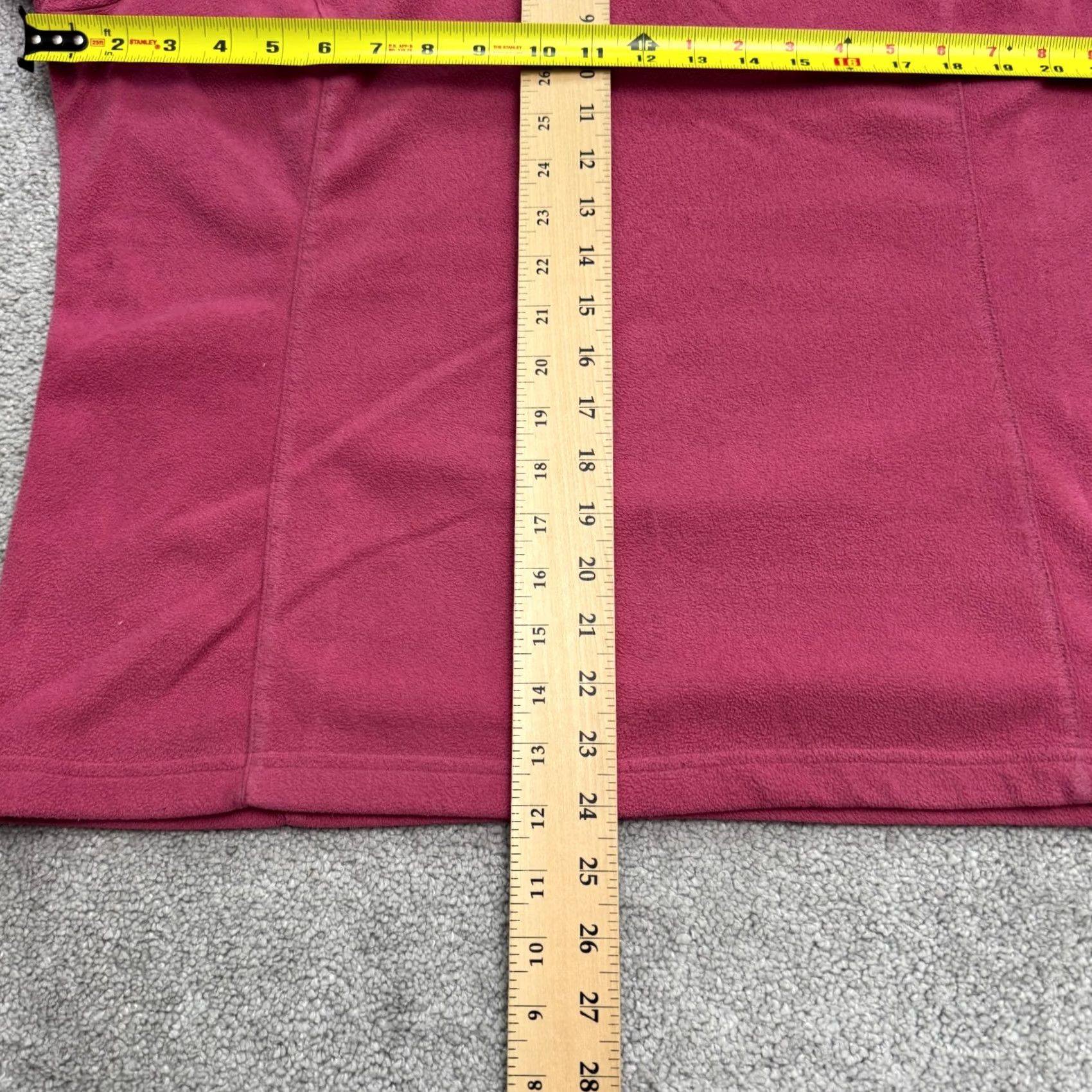 Pinko SB Active Fleece 1/4 Zip Pullover Jacket Womens XL Pink Gray Mock Neck Outdoor Shirt Mens? Size XL / US 12-14 / IT 48-50 - 7 Thumbnail