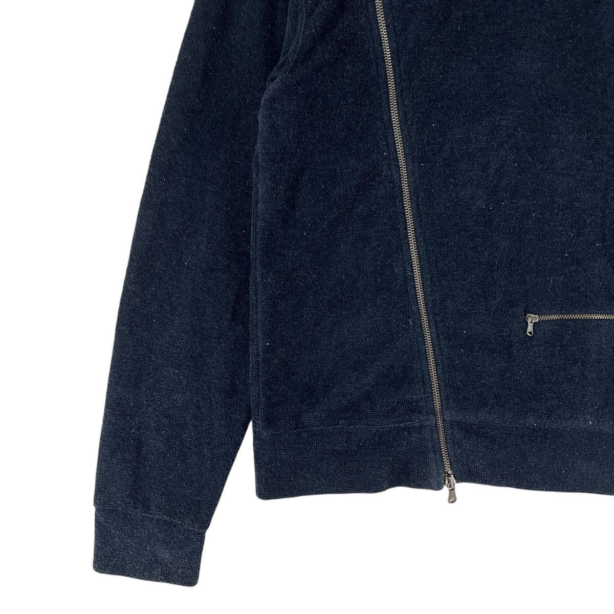 Emporio Armani 90s VINTAGE EMPORIO ARMANI ASYMETRICAL ZIPPER SWEATER JACKET Size US L / EU 52-54 / 3 - 4 Thumbnail