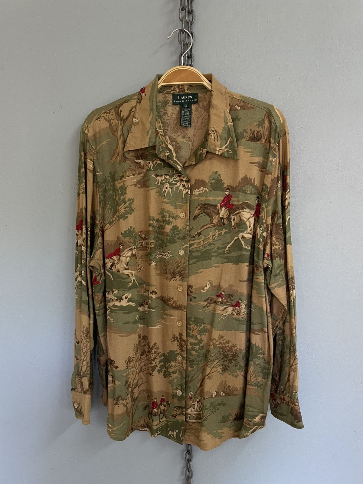 Lauren Ralph Lauren Vintage Lauren Ralph Lauren AOP button up Oxford shirt Size XL / US 12-14 / IT 48-50 - 1 Thumbnail