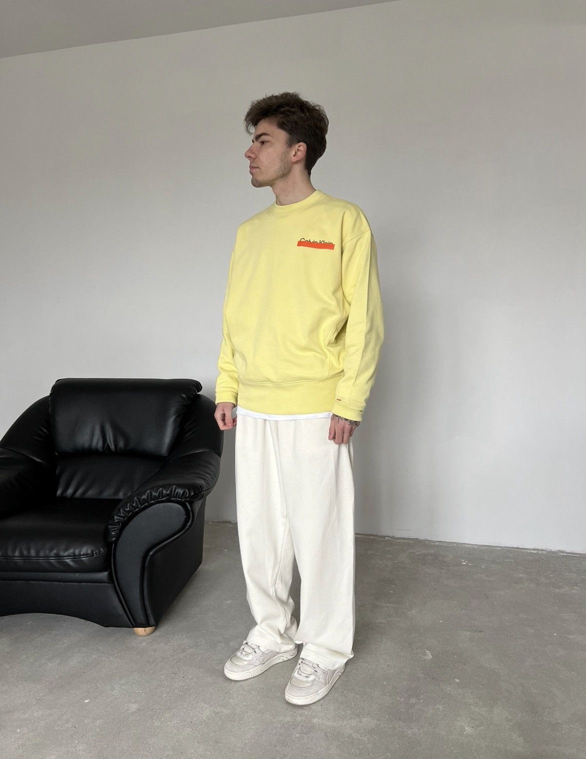Calvin Klein × Heron Preston Heron Preston Calvin Klein Sweatshirt Crewneck Size US M / EU 48-50 / 2 - 2 Thumbnail