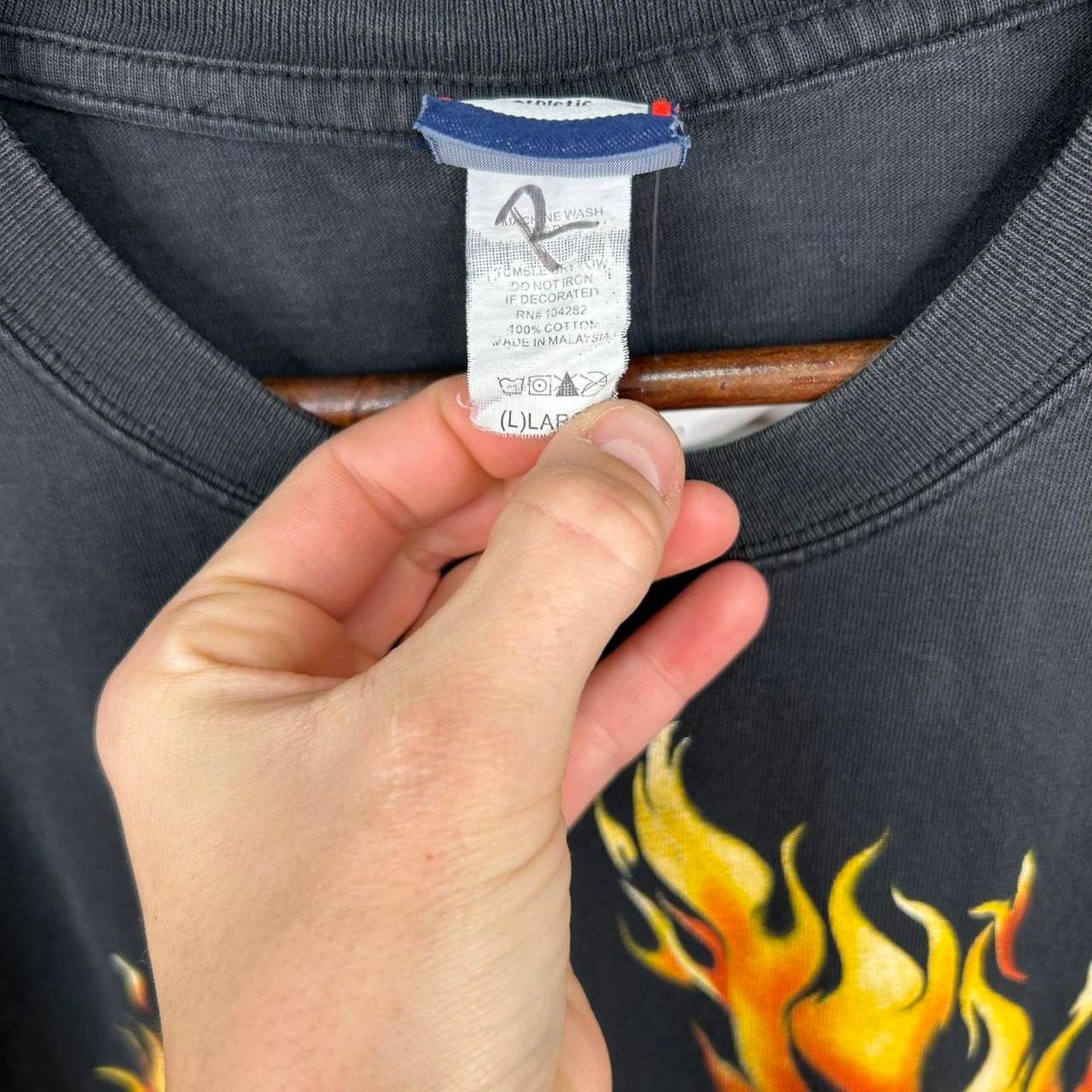 Other Vintage 90’s American Biker Flames Graphic Tee Size Large Size US L / EU 52-54 / 3 - 3 Thumbnail