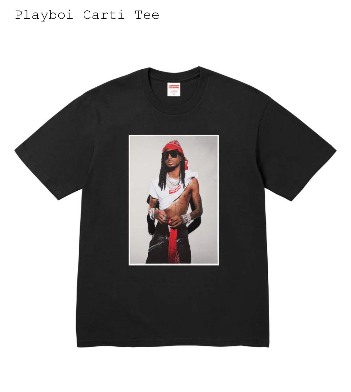 Supreme Supreme x Playboi Carti Tee Size US L / EU 52-54 / 3 - 1 Thumbnail