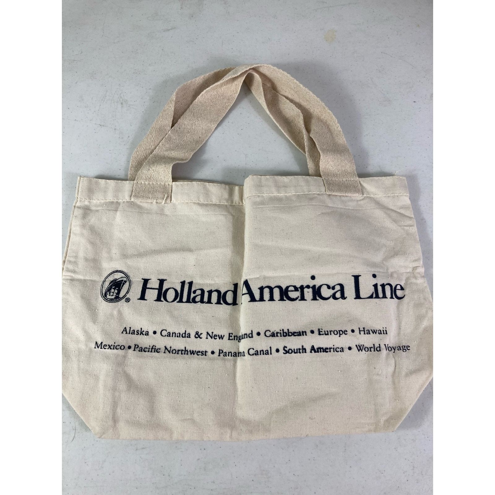 Other Vintage Tote Bag Holland America Travel Line Carry Adult Size ONE SIZE - 4 Thumbnail