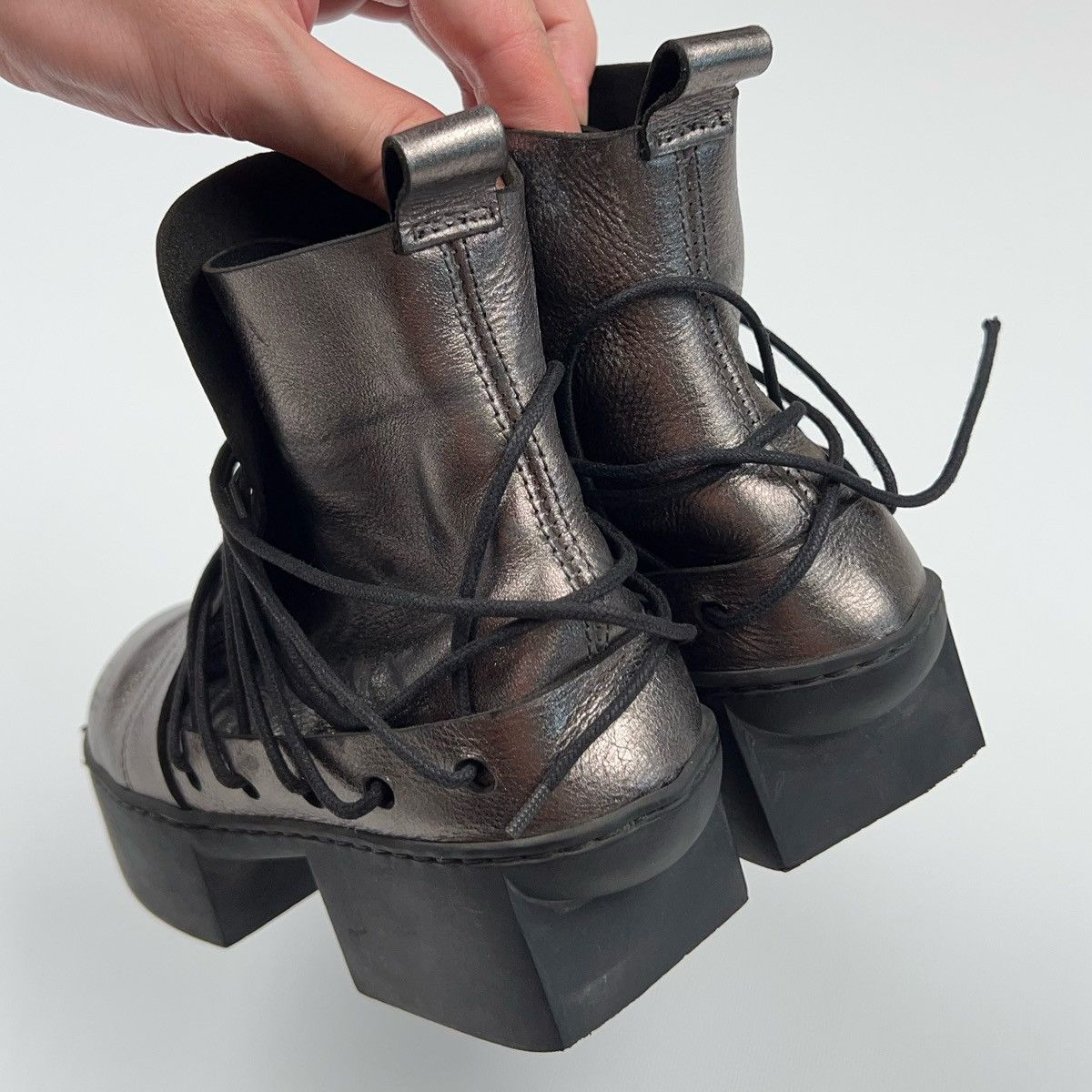 Trippen Trippen Platform Leather Shoes Geisha Happy Dream Avantgarde Size US 5 / IT 35 - 21 Thumbnail