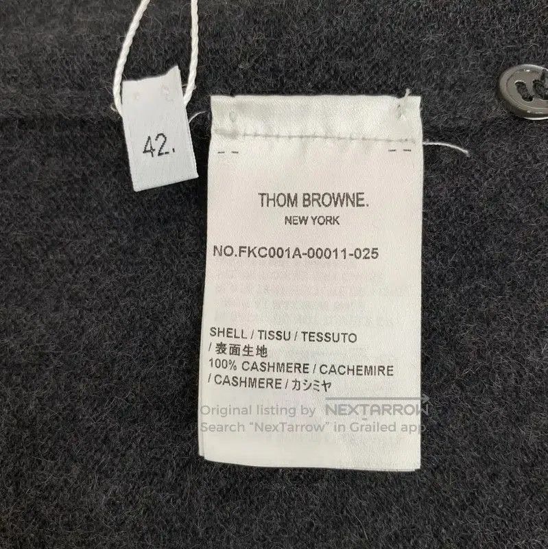 Thom Browne Thom Browne Dark Gray Cashmere Women's Cardigan . Size XXS / US 00 / IT 34 - 6 Thumbnail