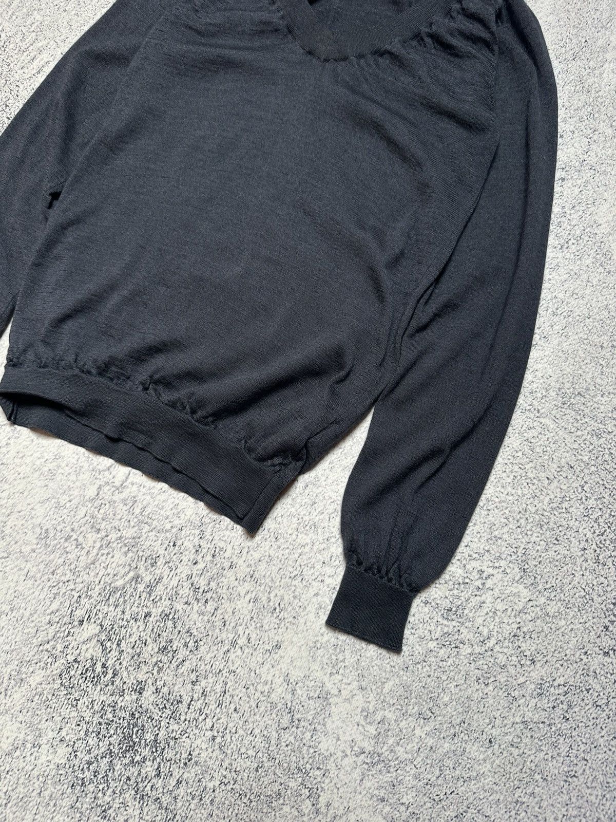 Brunello Cucinelli $1020 Brunello Cucinelli Cashmere/Silk V-Neck Sweater Jumper Size XS / US 0-2 / IT 36-38 - 2 Thumbnail