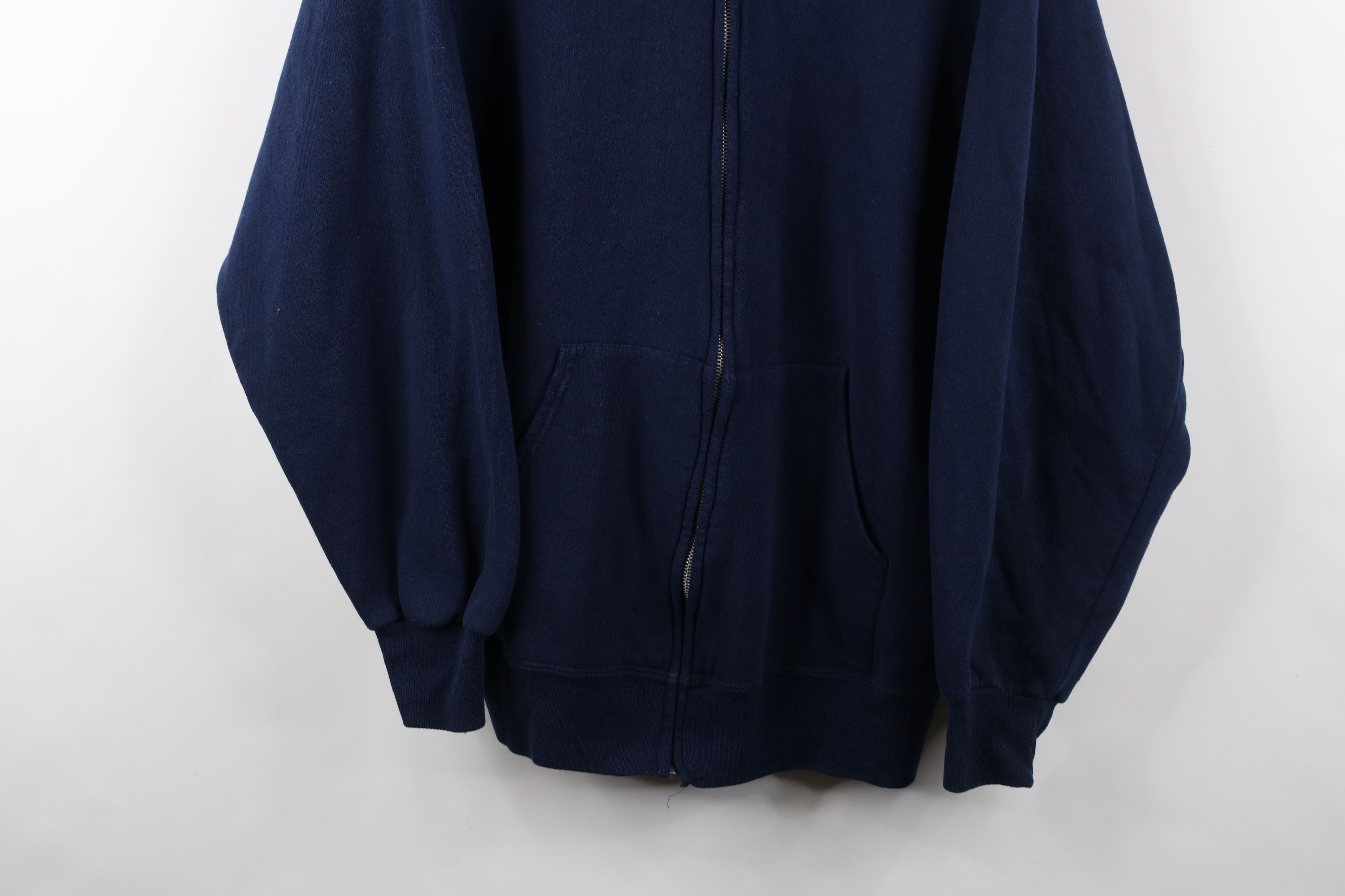 Vintage Vintage 90s Streetwear Heavy Full Zip Hoodie Sweatshirt USA Size US XL / EU 56 / 4 - 3 Thumbnail