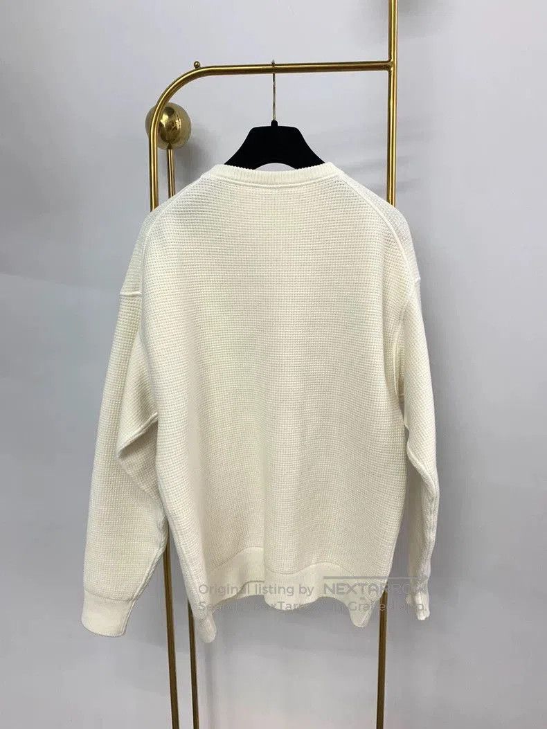The Row The Row White Waffle Henley Sweater XS . Size US XS / EU 42 / 0 - 3 Thumbnail