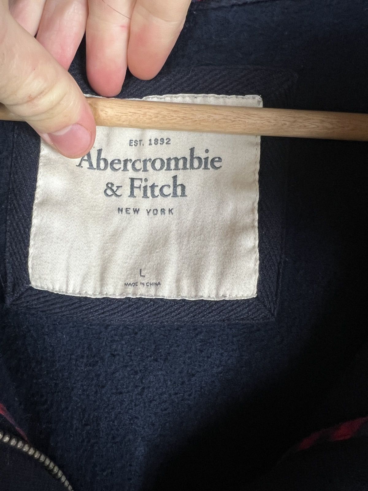 Abercrombie & Fitch Vintage Abercrombie Fitch New York Y2K Fur Hoodie Size L / US 10 / IT 46 - 6 Thumbnail