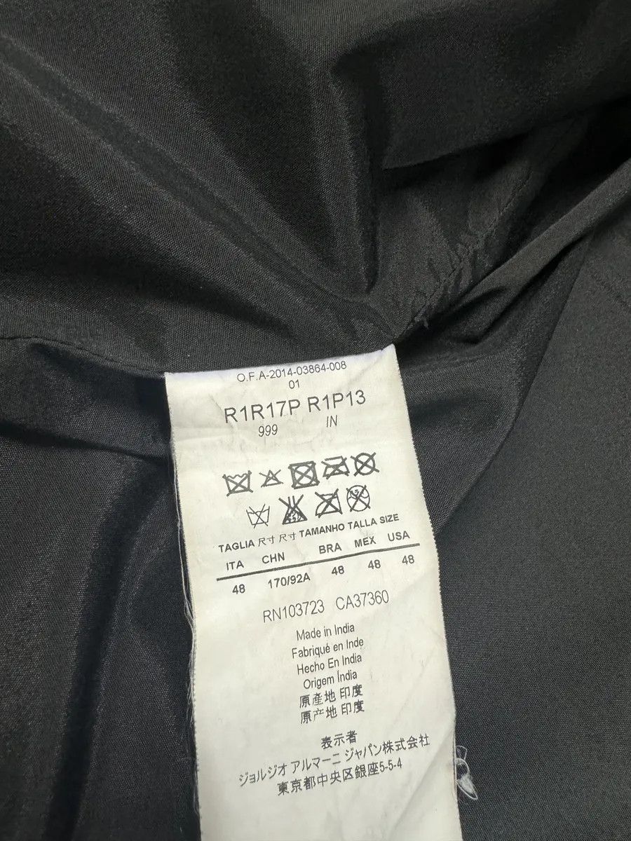 Emporio Armani × Vintage SS2014 Emporio Armani Black Pure Geometrical Leather Jacket Size US M / EU 48-50 / 2 - 12 Thumbnail