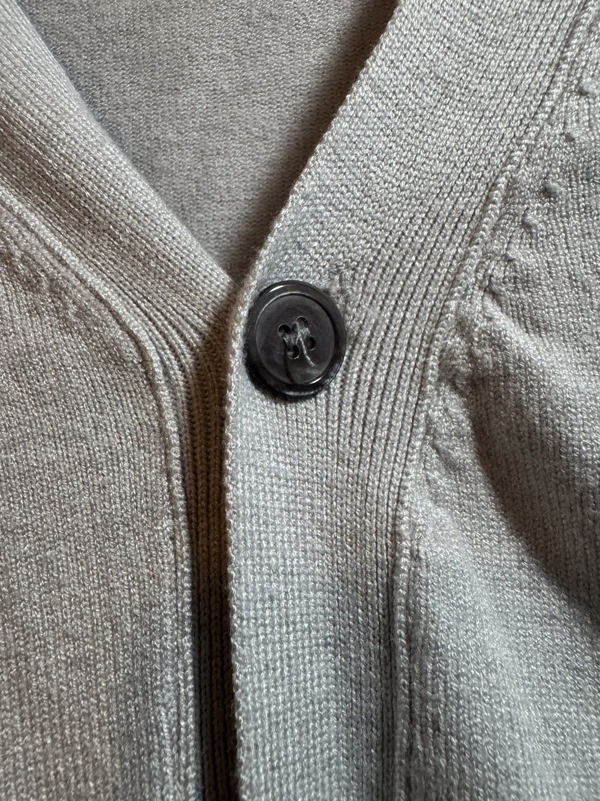 Kiton Kiton Napoli Men’s Cardigan Sweater Grey Cashmere Size XL Size US L / EU 52-54 / 3 - 2 Thumbnail