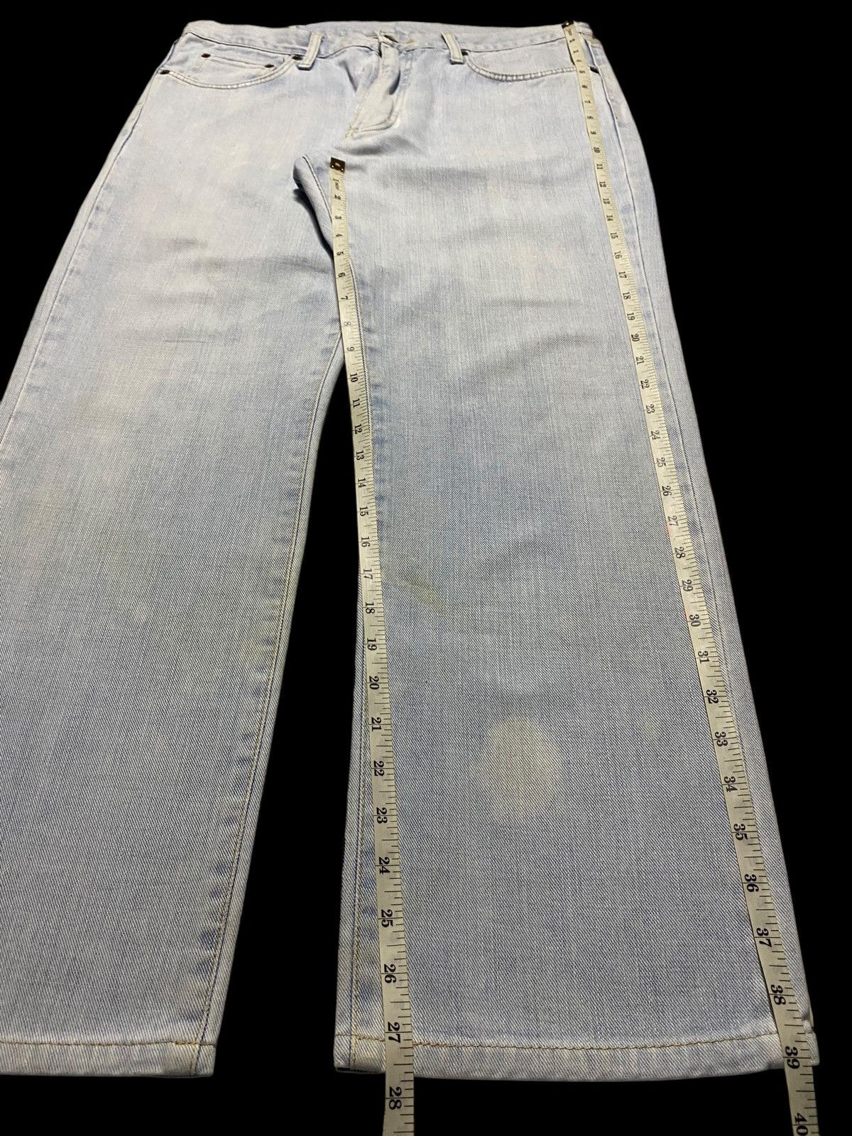 Edwin Vintage Japanese Brand Edwin Faded Light Blue Loose Jeans Size US 35 - 15 Thumbnail
