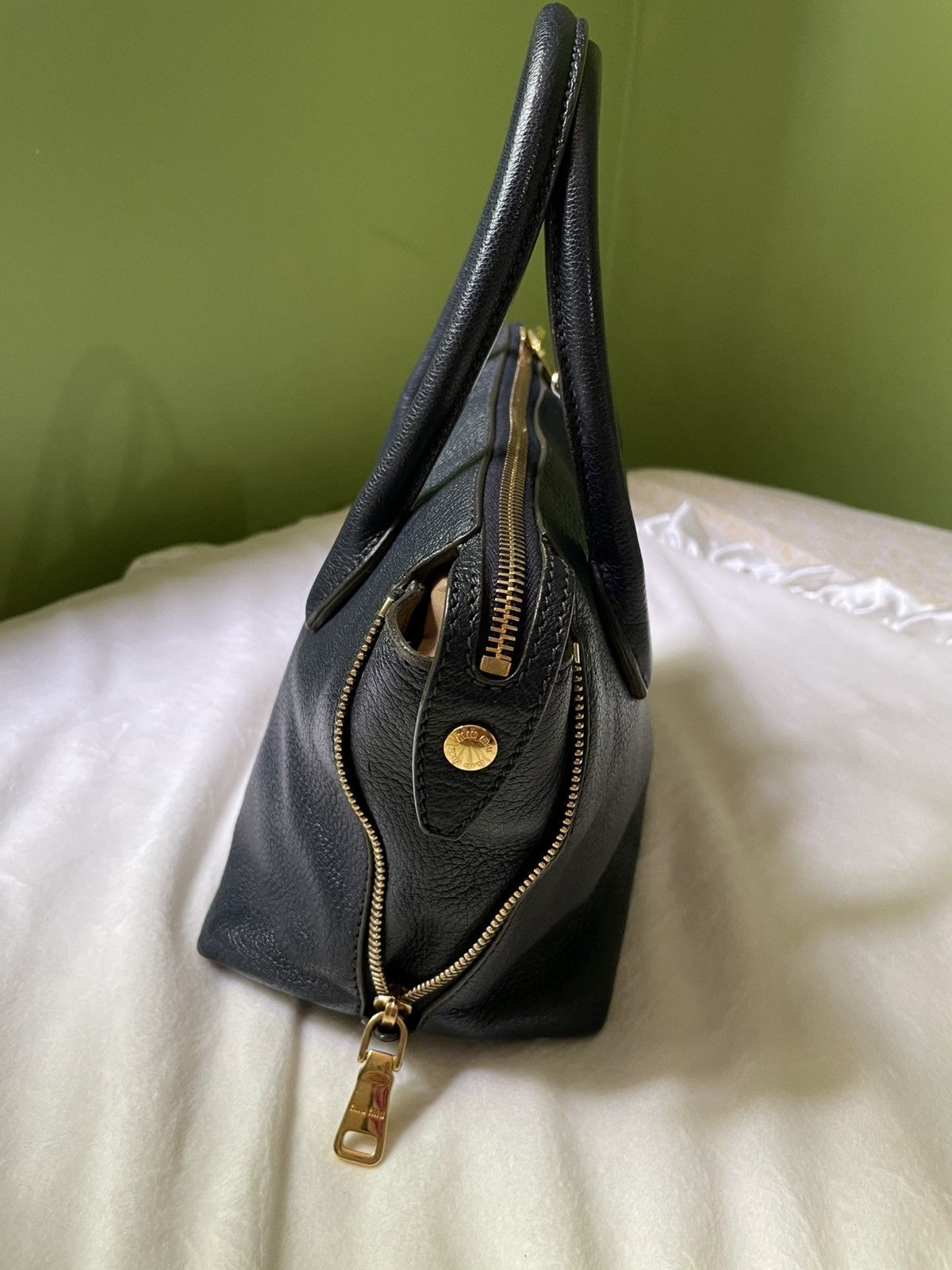 Miu Miu Miu Miu Navy Crossbody Bag Size ONE SIZE - 4 Thumbnail