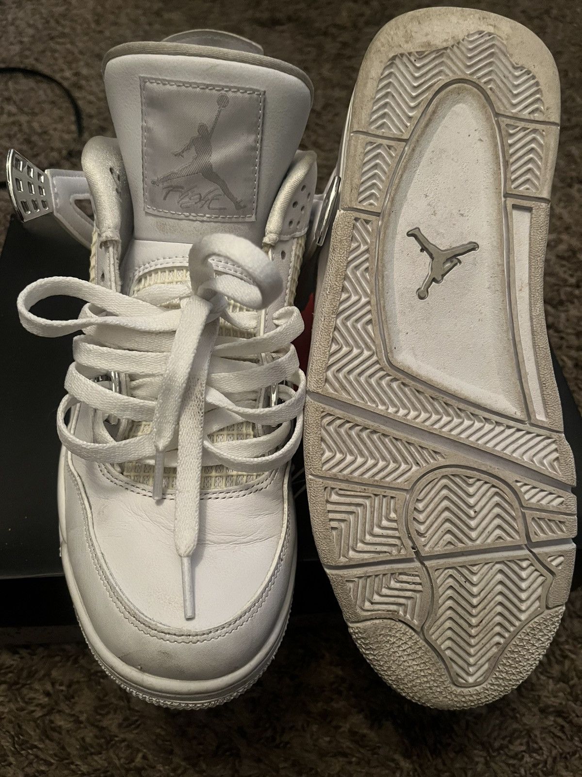 Jordan Brand × Nike Pure money jordan 4 Size US 9.5 / EU 42-43 - 4 Thumbnail