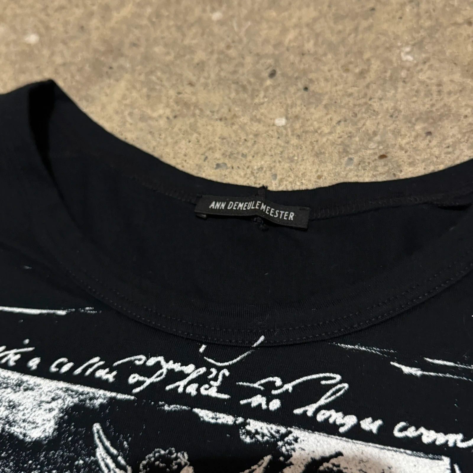 Ann Demeulemeester S/S 2003 Ann Demeulemeester Life“ Patti smiths poem tank top Size US M / EU 48-50 / 2 - 4 Thumbnail