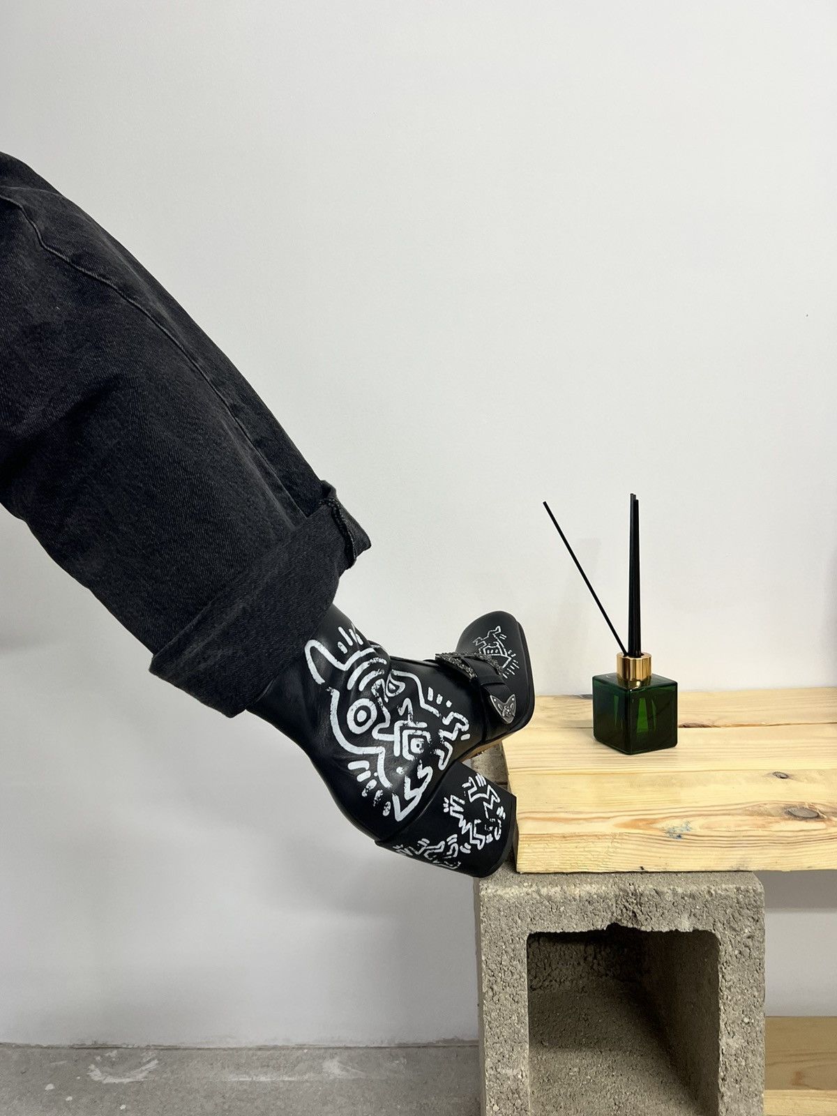 Coach × Keith Haring Coach X Keith Haring Western Moto Booties Size US 9.5 / IT 39.5 - 10 Thumbnail