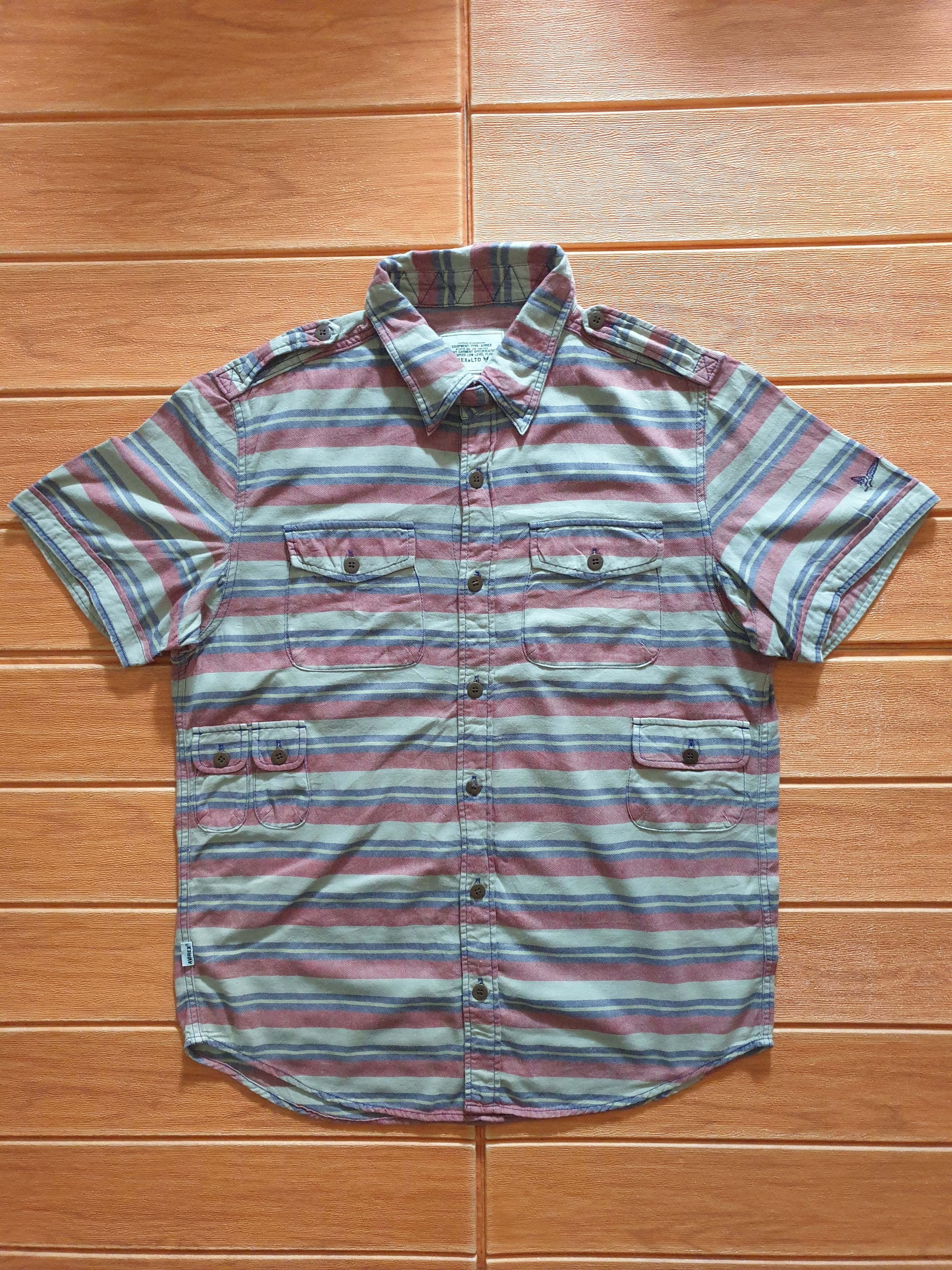 Avirex 💥Avirex stripe button ups shirt Size US L / EU 52-54 / 3 - 1 Thumbnail