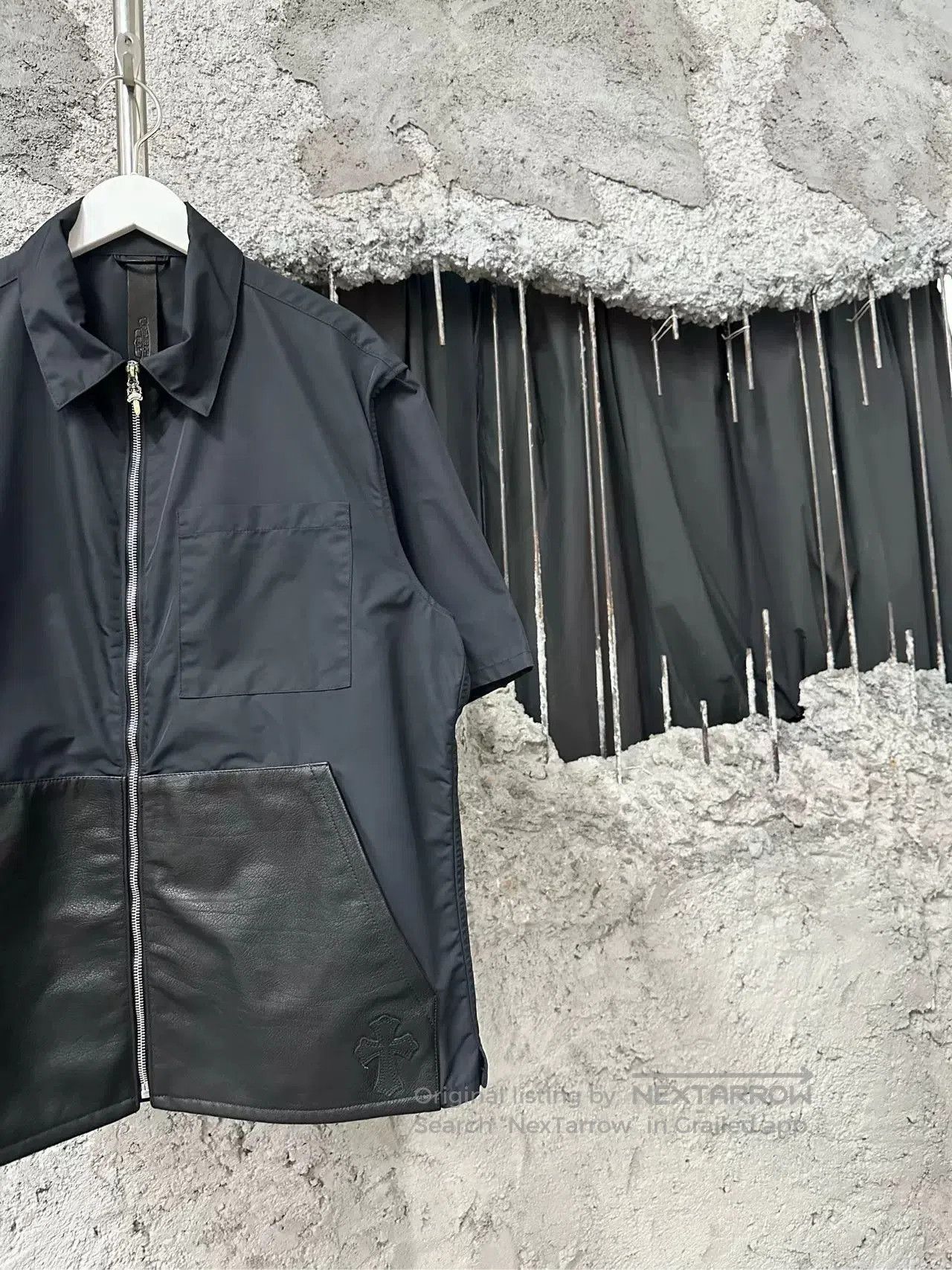 Chrome Hearts chrome hearts leather short sleeve shirt jacket. Size US M / EU 48-50 / 2 - 4 Thumbnail