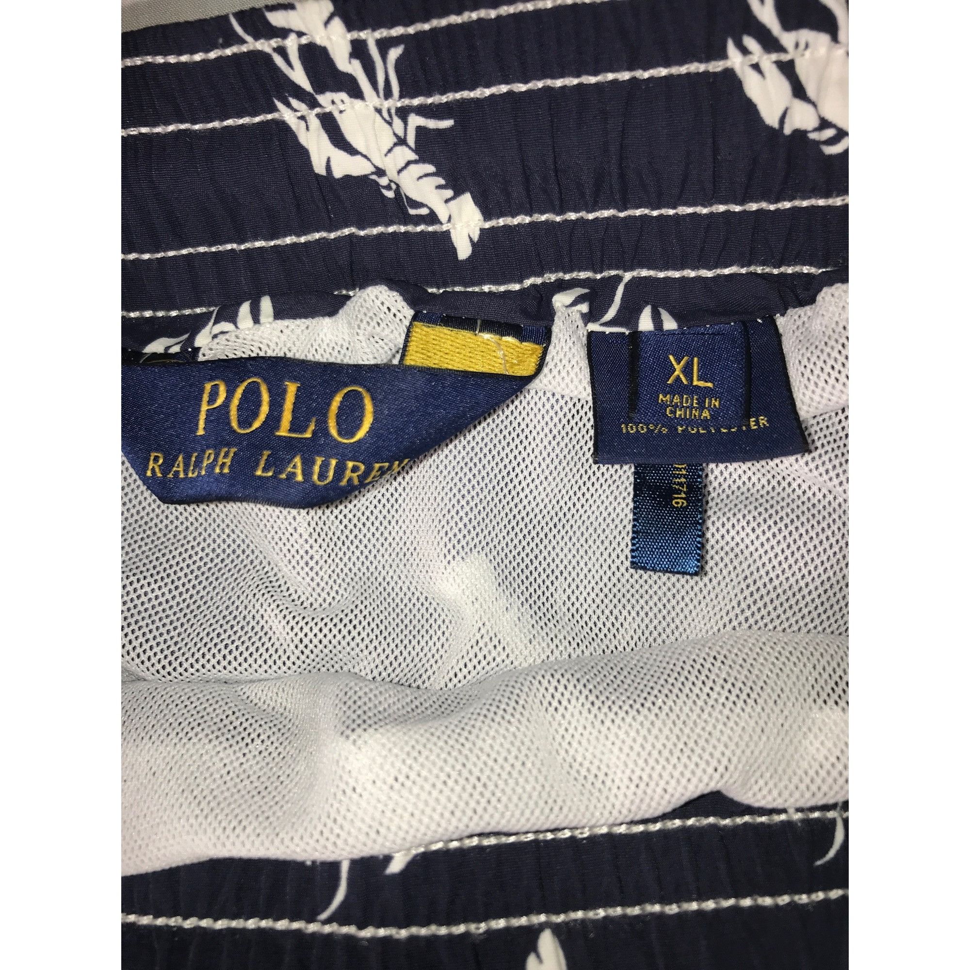Polo Ralph Lauren Men's Navy and White Lobster Print Polo Ralph Lauren Trunks Size US 40 / EU 56 - 3 Thumbnail