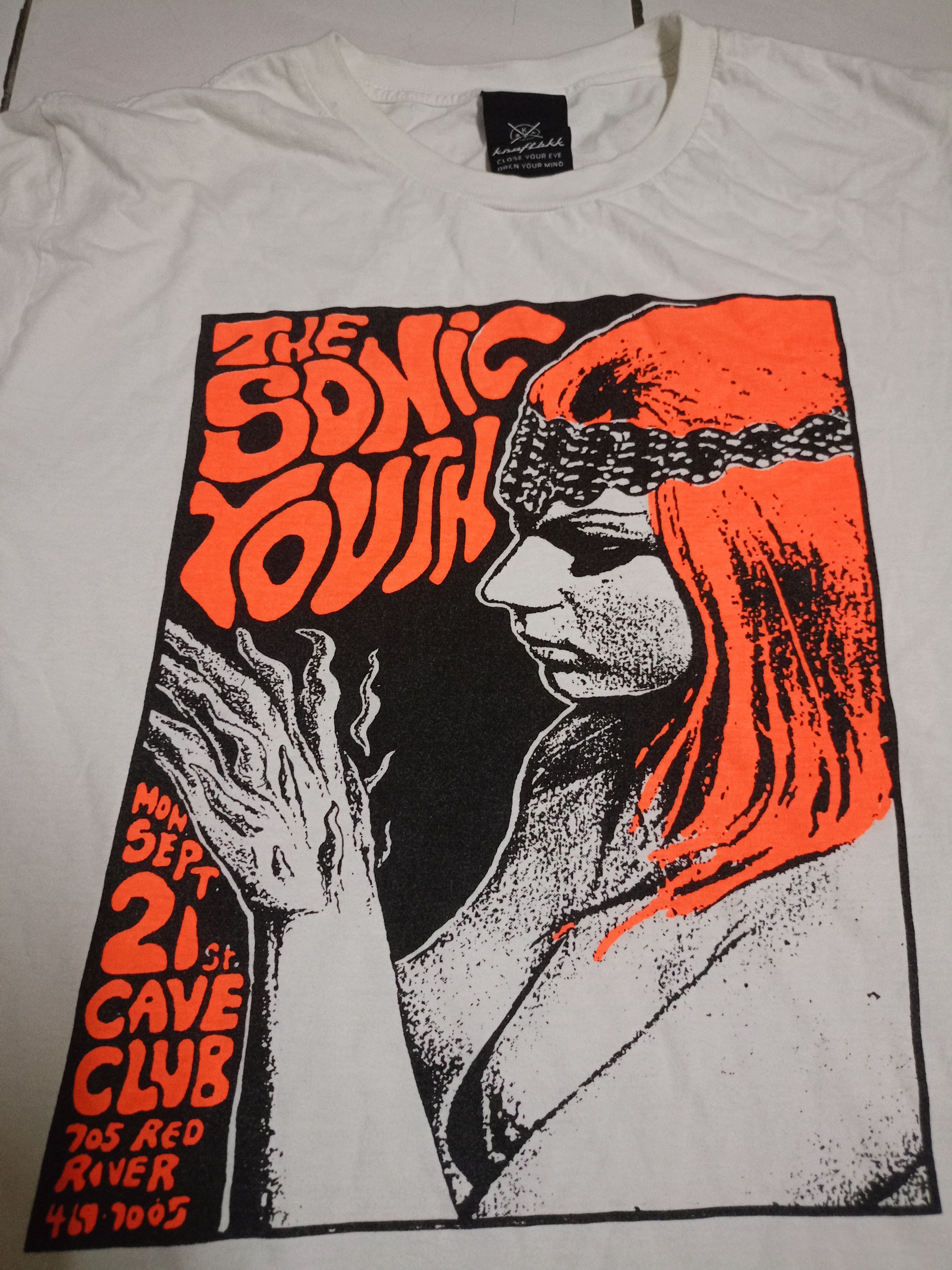 Rare sonic youth band t shirt