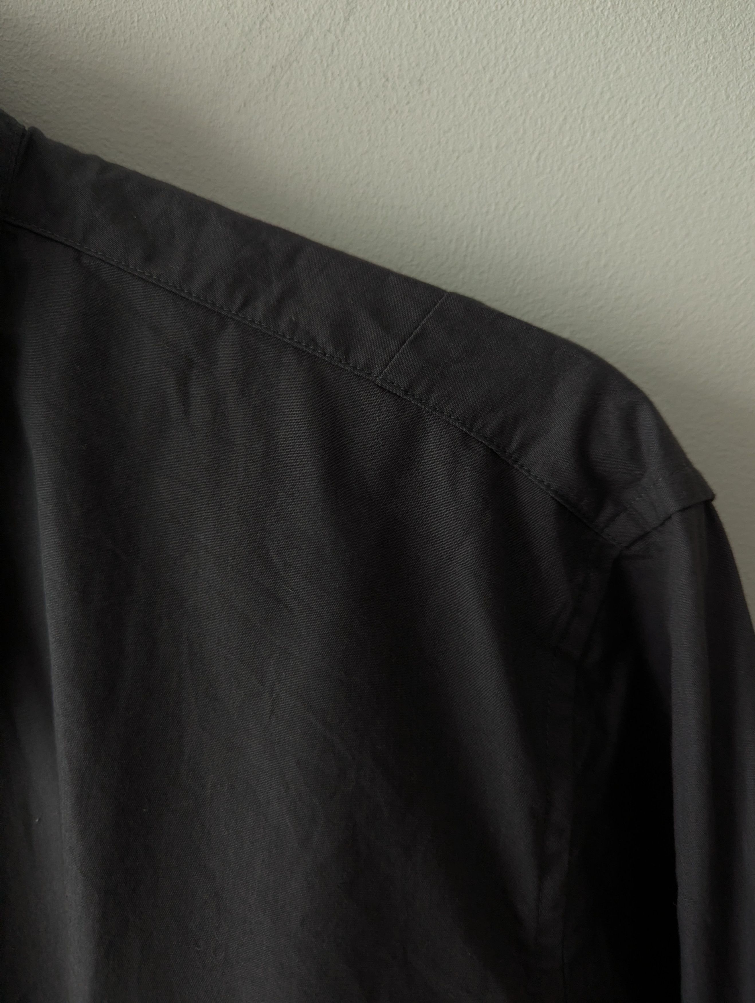 Joop! Joop! Black Grey Cotton Shirt With Elbow Patches XXL Size US XXL / EU 58 / 5 - 8 Thumbnail