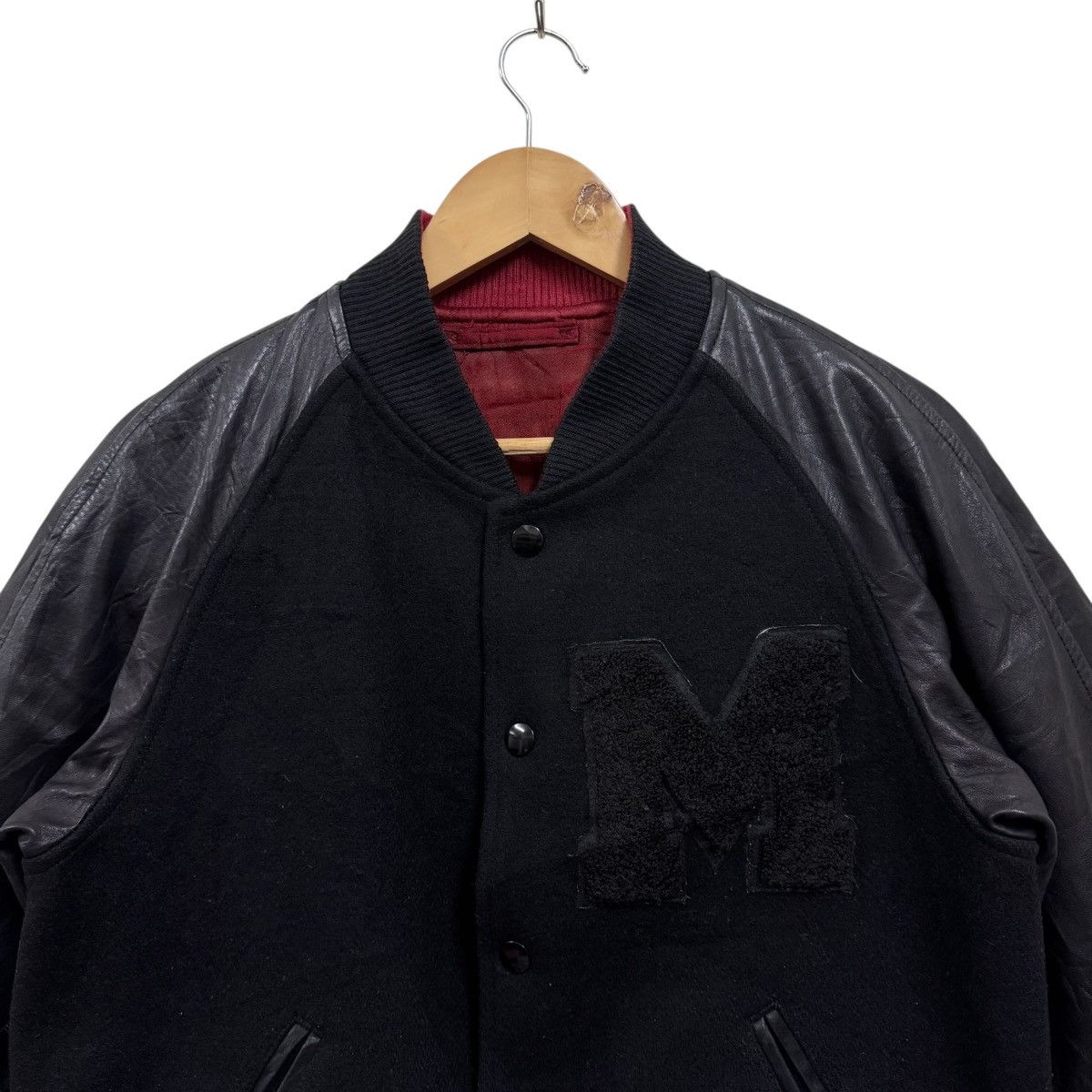 Maison MIHARA YASUHIRO Mihara Yasuhiro Reversible Varsity Jacket Wool + Horse Hide Size US L / EU 52-54 / 3 - 5 Thumbnail