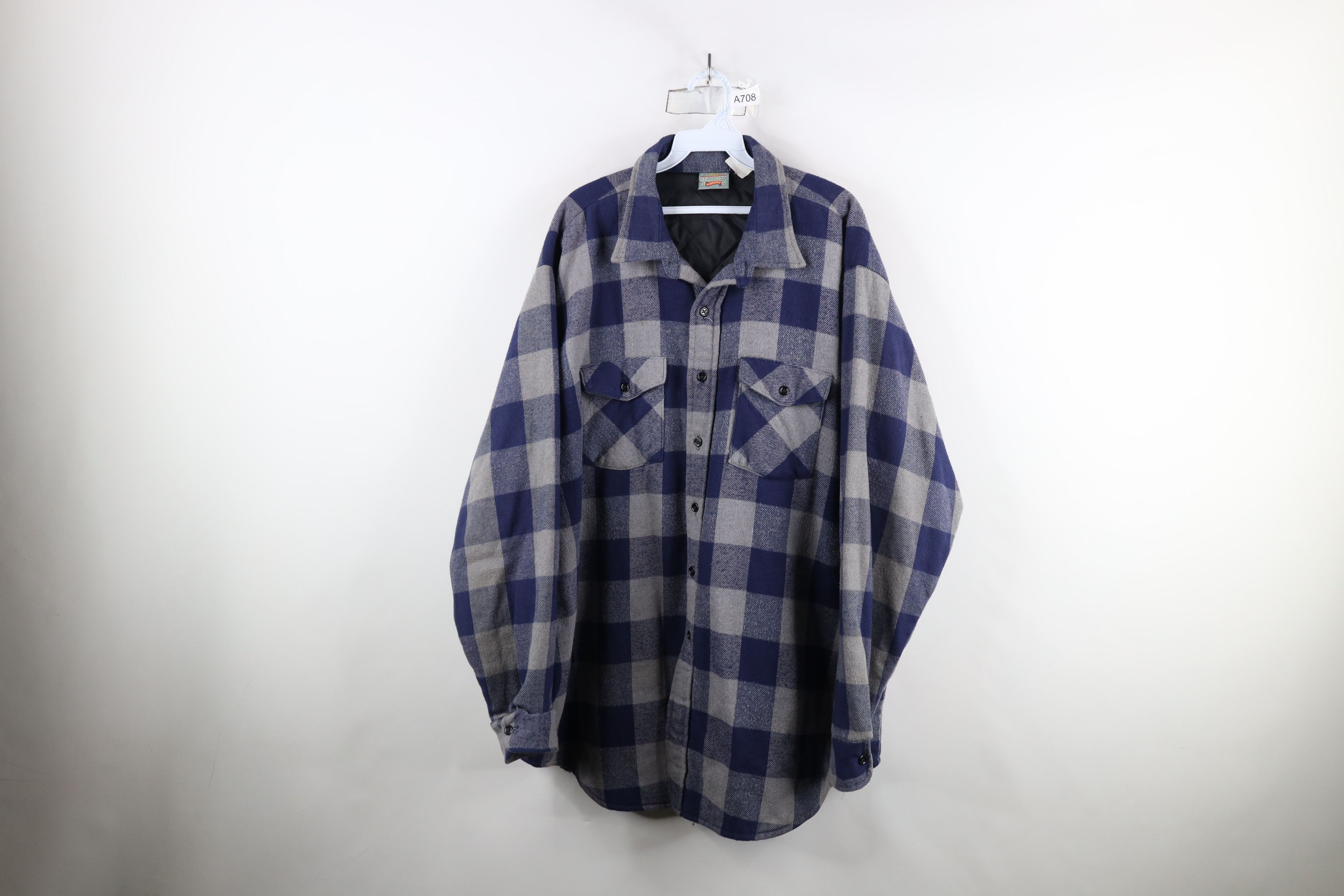Vintage Vintage 90s Streetwear Flannel Button Shirt Jacket Jac USA Size US XXL / EU 58 / 5 - 1 Thumbnail