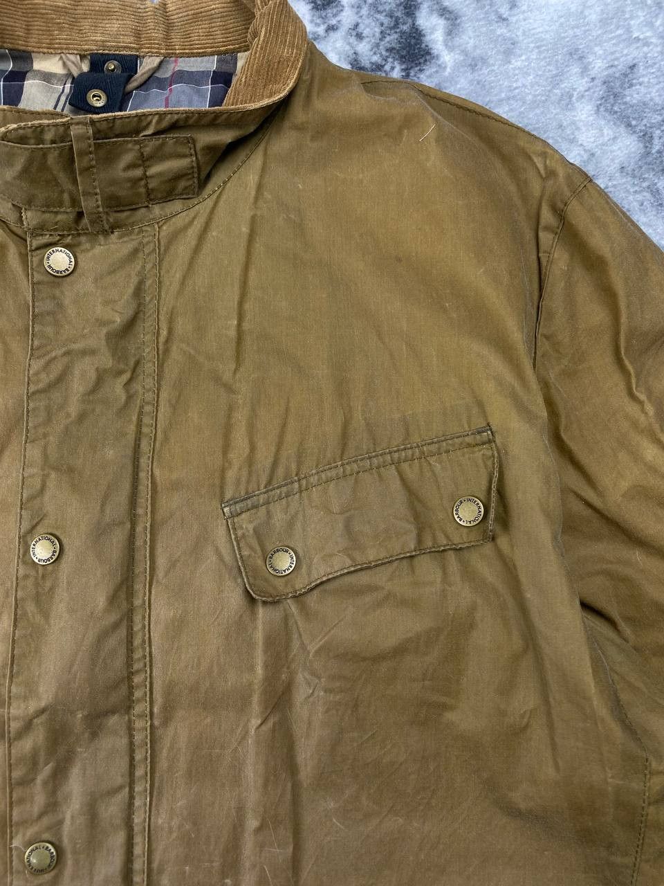 Barbour Vintage Barbour International Duke Wax Jacket Men Size 2XL Size US XXL / EU 58 / 5 - 4 Thumbnail