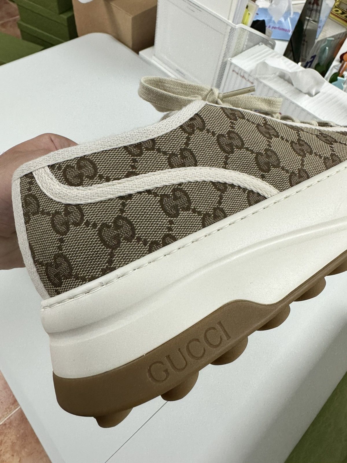 Gucci GUCCI GG Canvas Sneakers **RETAIL 850$** - 12 Size US 12.5 / EU 45-46 - 10 Thumbnail