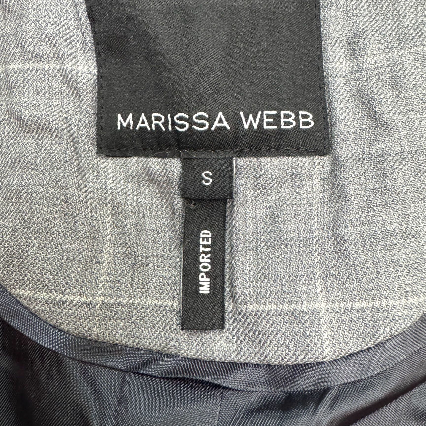 Marissa Webb Marissa Webb Blazer Women Small Gray Check Single Breasted Wool Work Womens Size S / US 4 / IT 40 - 7 Thumbnail