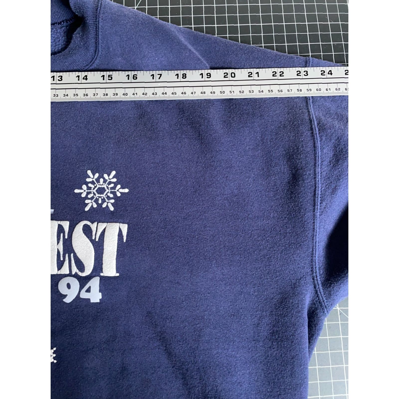 Jerzees 1994 Zehnder's Snowfest Sweatshirt Adult XL Blue Jerzees Frankenmuth Michigan Size US XL / EU 56 / 4 - 7 Thumbnail