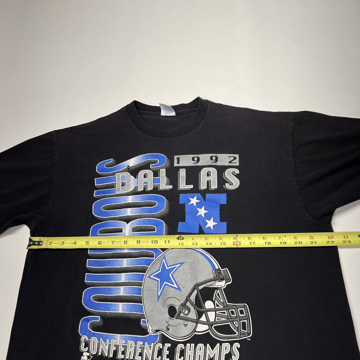 Starter × Vintage VTG Dallas Cowboys Black Starter Helmet NFL Single Stitch Size US L / EU 52-54 / 3 - 17 Thumbnail