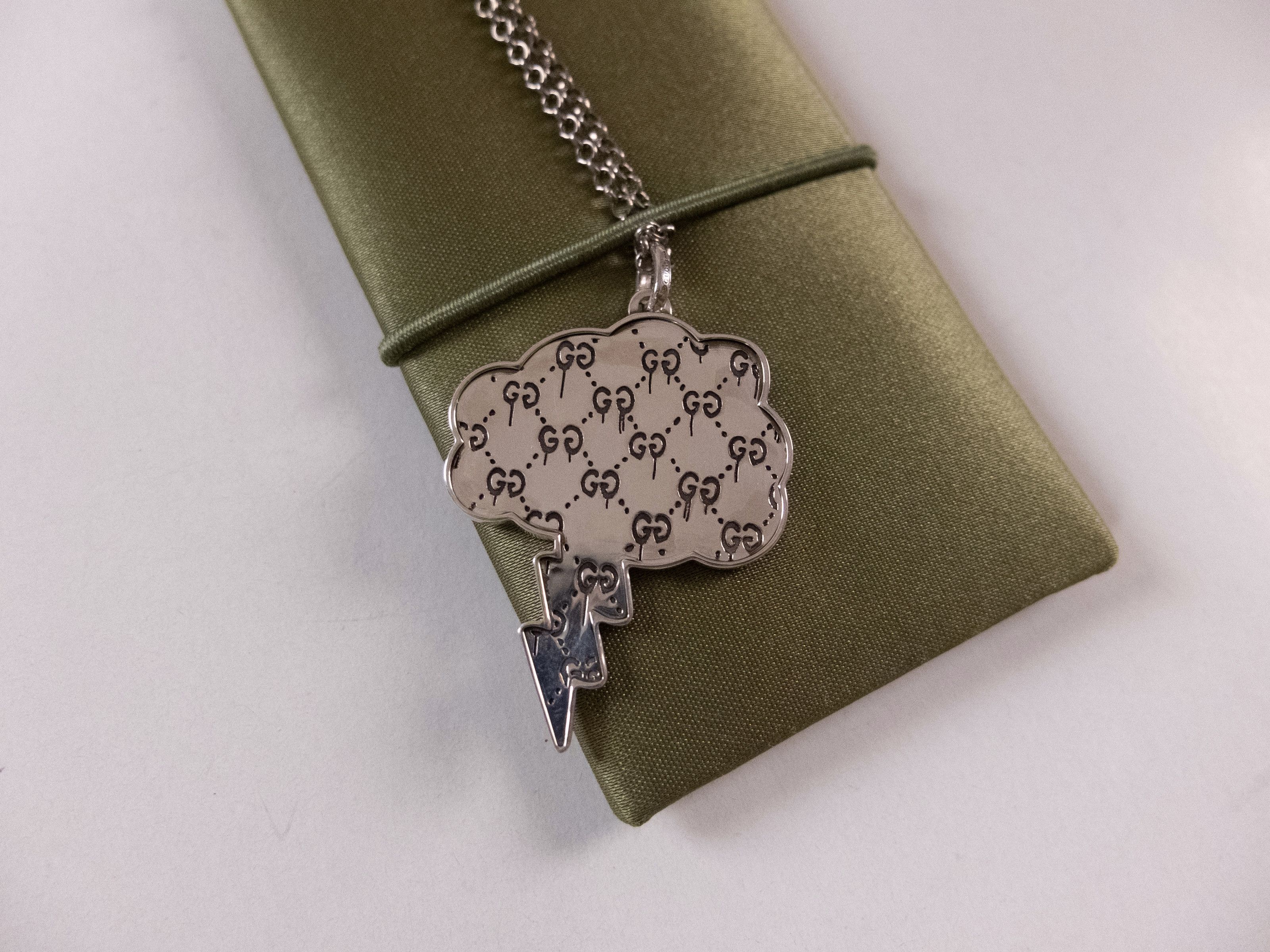 Gucci GUCCI Sterling silver Real Gucci cloud thunderbolt necklace Size ONE SIZE - 5 Thumbnail