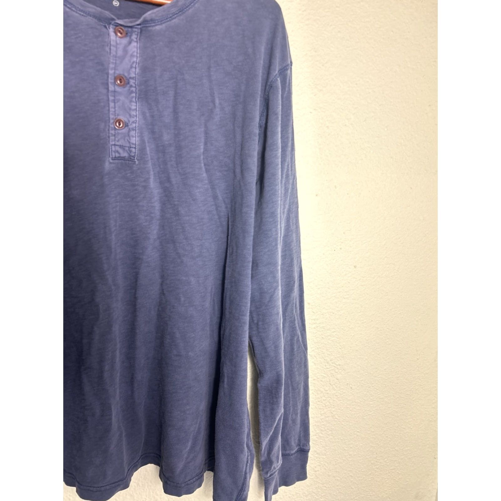 J.Crew J.CREW Shirt Mens XXL Long Sleeve Button-Up Navy Blue Cotton Size US XXL / EU 58 / 5 - 4 Thumbnail