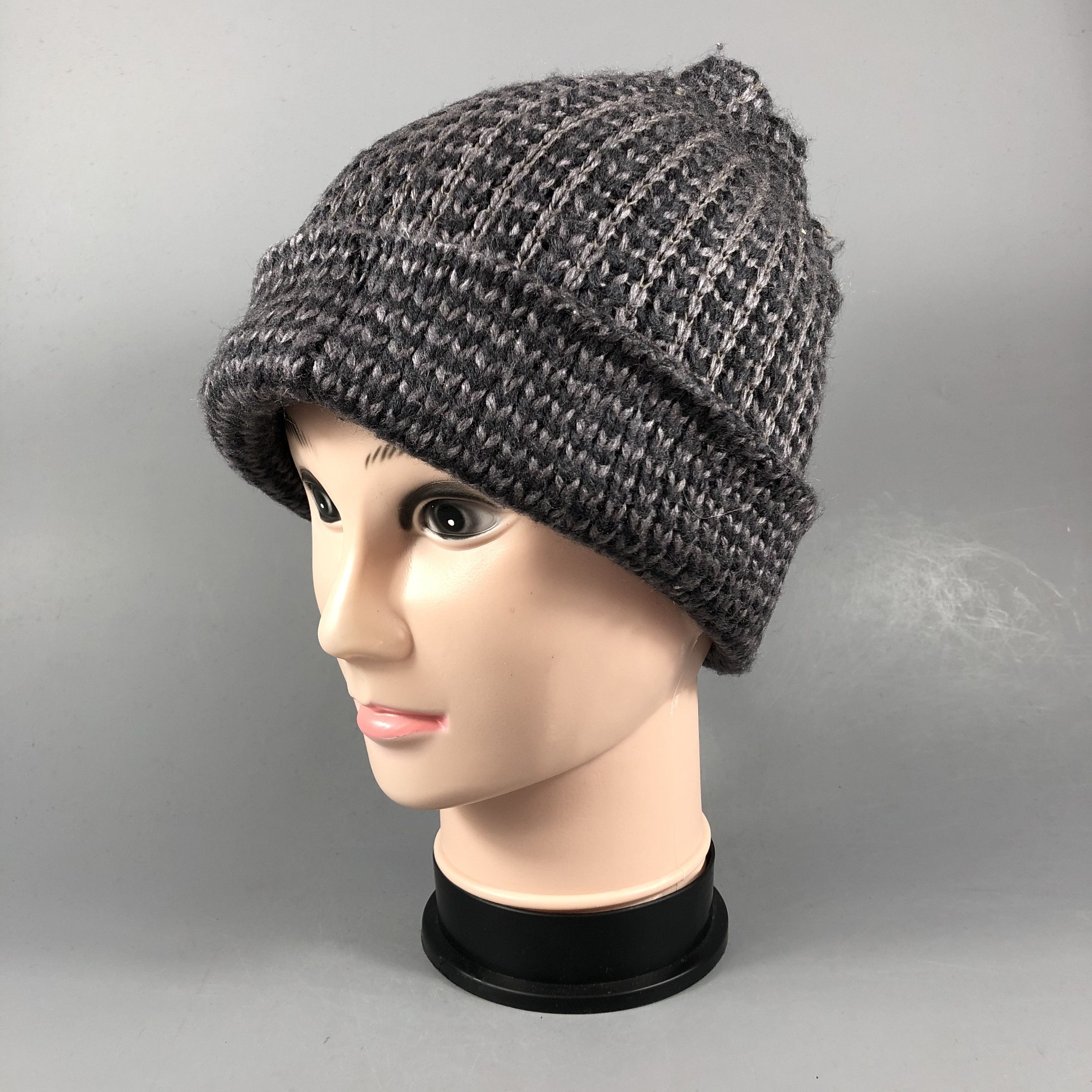 Japanese Brand Crochet Plain Beanie Size ONE SIZE - 2 Thumbnail