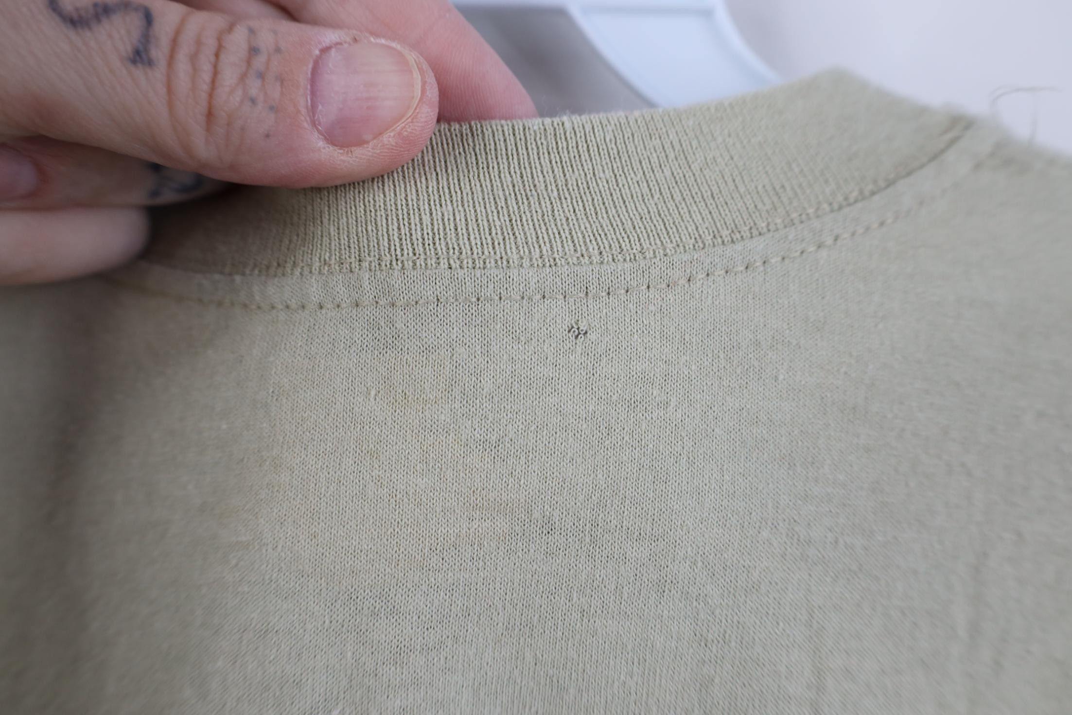 Vintage Vintage USGI Blank Knit Short Sleeve T-Shirt Beige USA Size US M / EU 48-50 / 2 - 9 Thumbnail