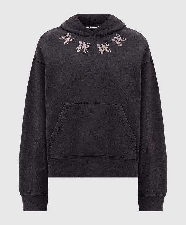 Palm Angels o1s22i1n1224 Monogram Hoodie in Grey Size US XL / EU 56 / 4 - 1 Thumbnail