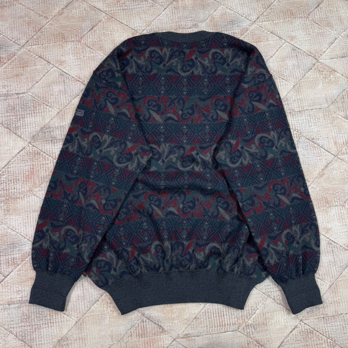 Paul & Shark × Vintage Paul & Shark Vintage Wool Floral Sweater Made in Italy Size US XXL / EU 58 / 5 - 4 Thumbnail