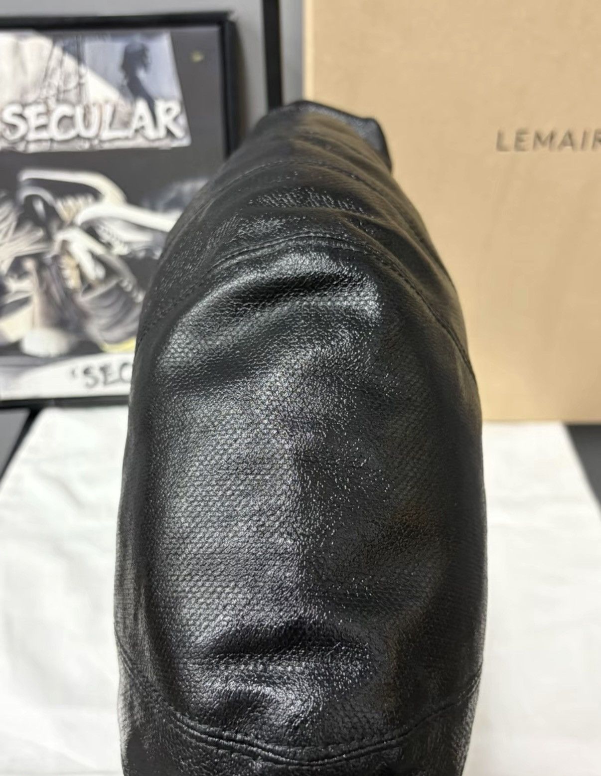 Lemaire Lemaire Medium Black Croissant Bag K34 Size ONE SIZE - 8 Thumbnail