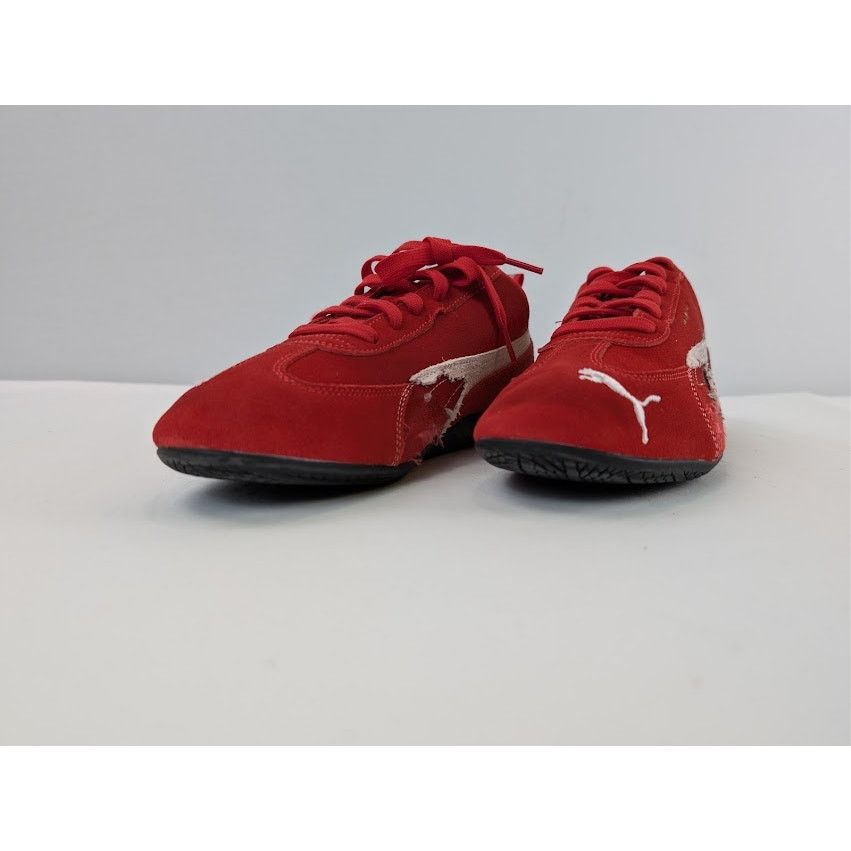 Balenciaga × Puma o1rshd1 Q:2 / Speedcat Destroyed Low Top Sneaker in Red Size US 10 / EU 43 - 7 Thumbnail