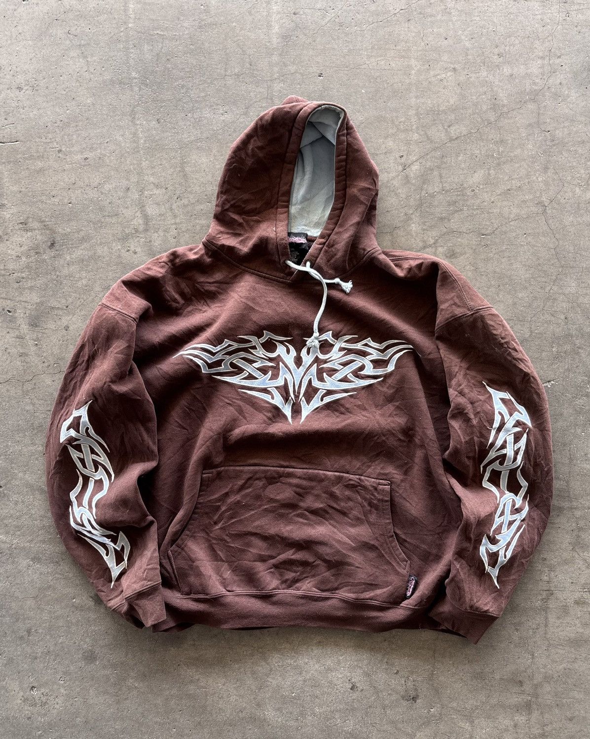 JNCO JNCO Style Tribal Sepphire Brown Hoodie Size US XXL / EU 58 / 5 - 5 Thumbnail