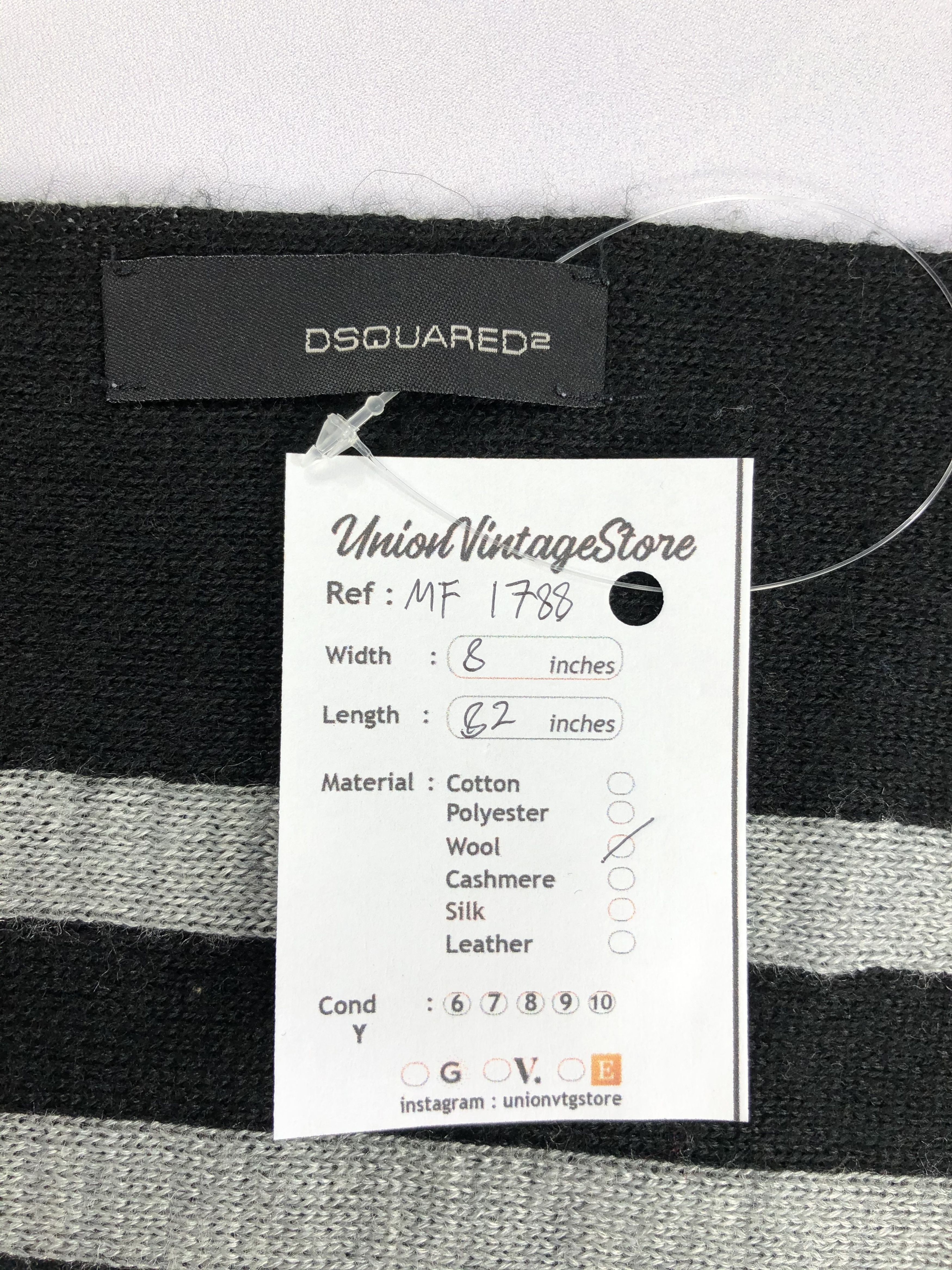 Dsquared2 Vintage Dsquared2 Scarf/Muffler/Neckwear MF1788 Size ONE SIZE - 6 Thumbnail