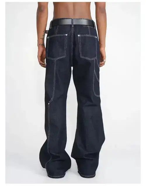 Designer × Japanese Brand × Vintage y2k hiphop baggy flared pants Size US 32 / EU 48 - 4 Thumbnail