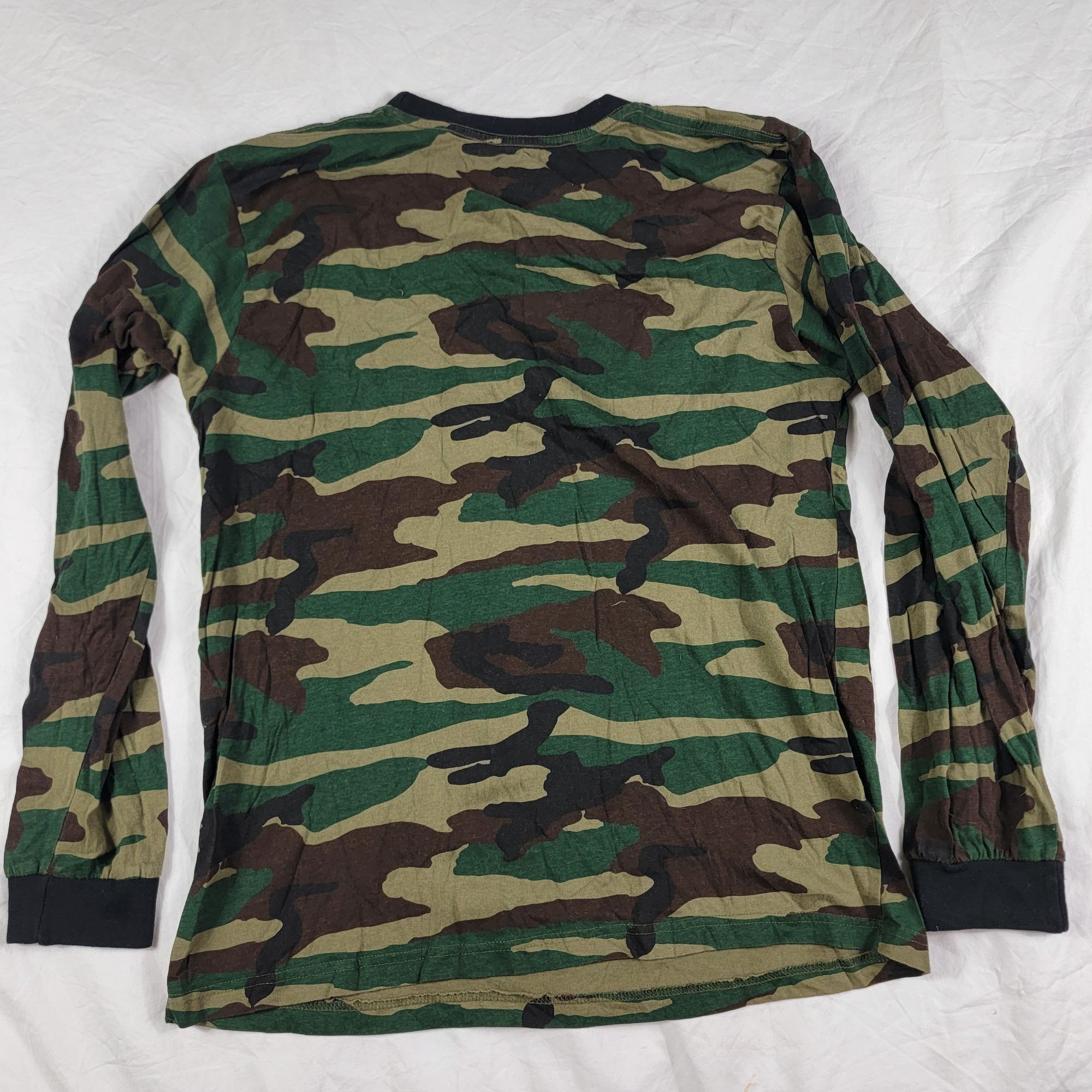 Eighty Eight Eighty Eight Mens Large Green Brown Camouflage Long Sleeve S Size US L / EU 52-54 / 3 - 2 Thumbnail