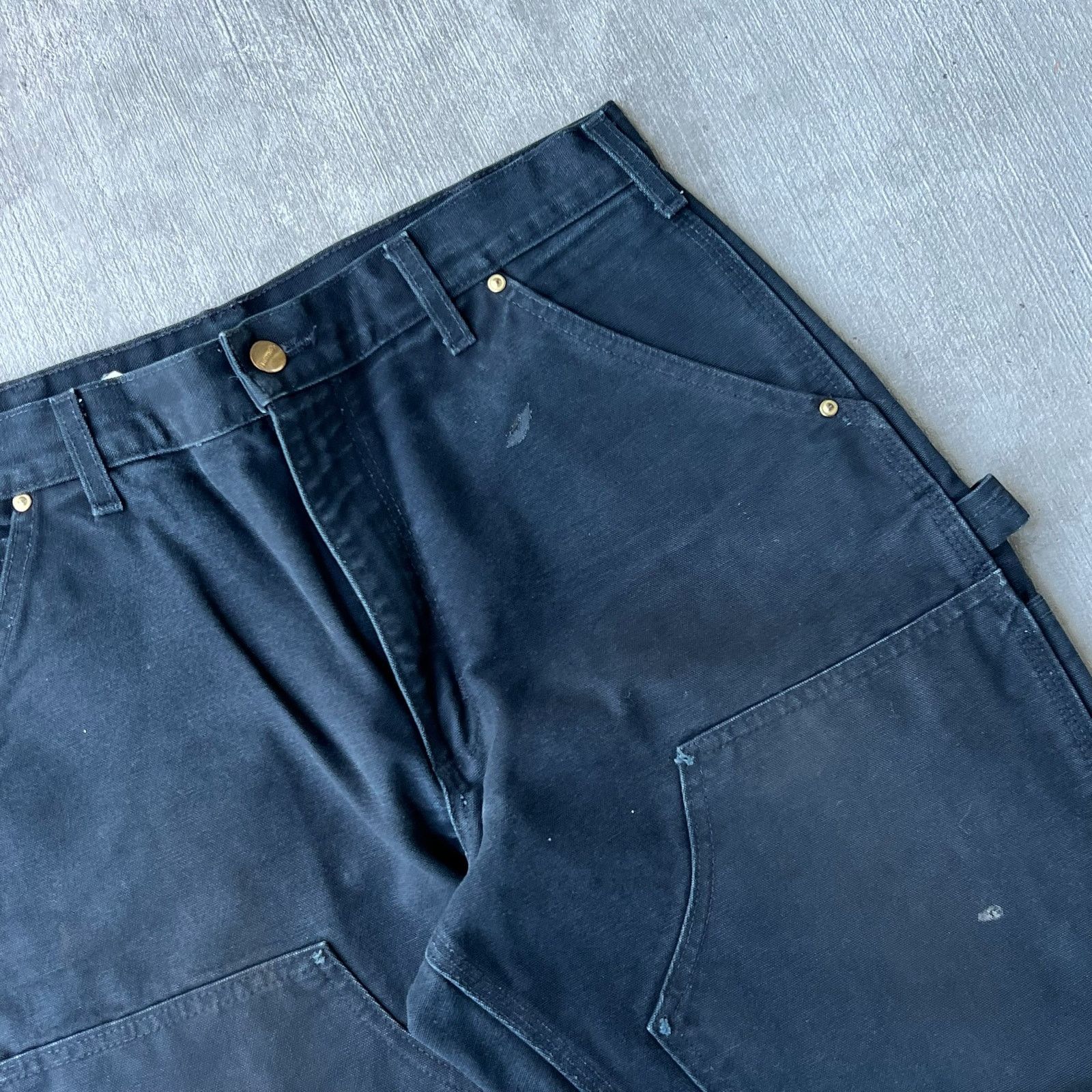 Carhartt × Vintage Carhartt black double knee work wear carpenter pants Size US 33 - 4 Thumbnail